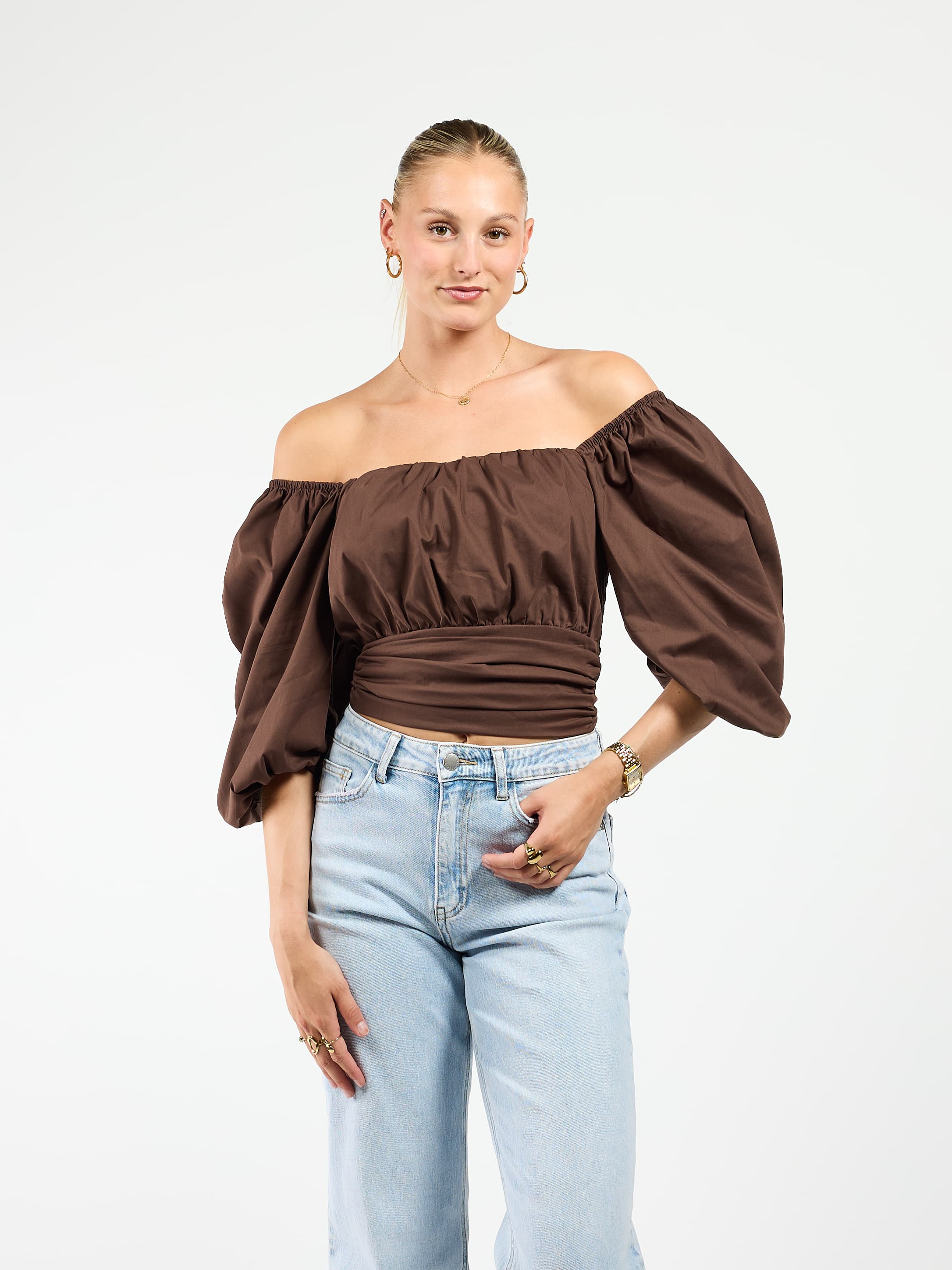 Aimy blouse | Bruin | Tall - Image 2