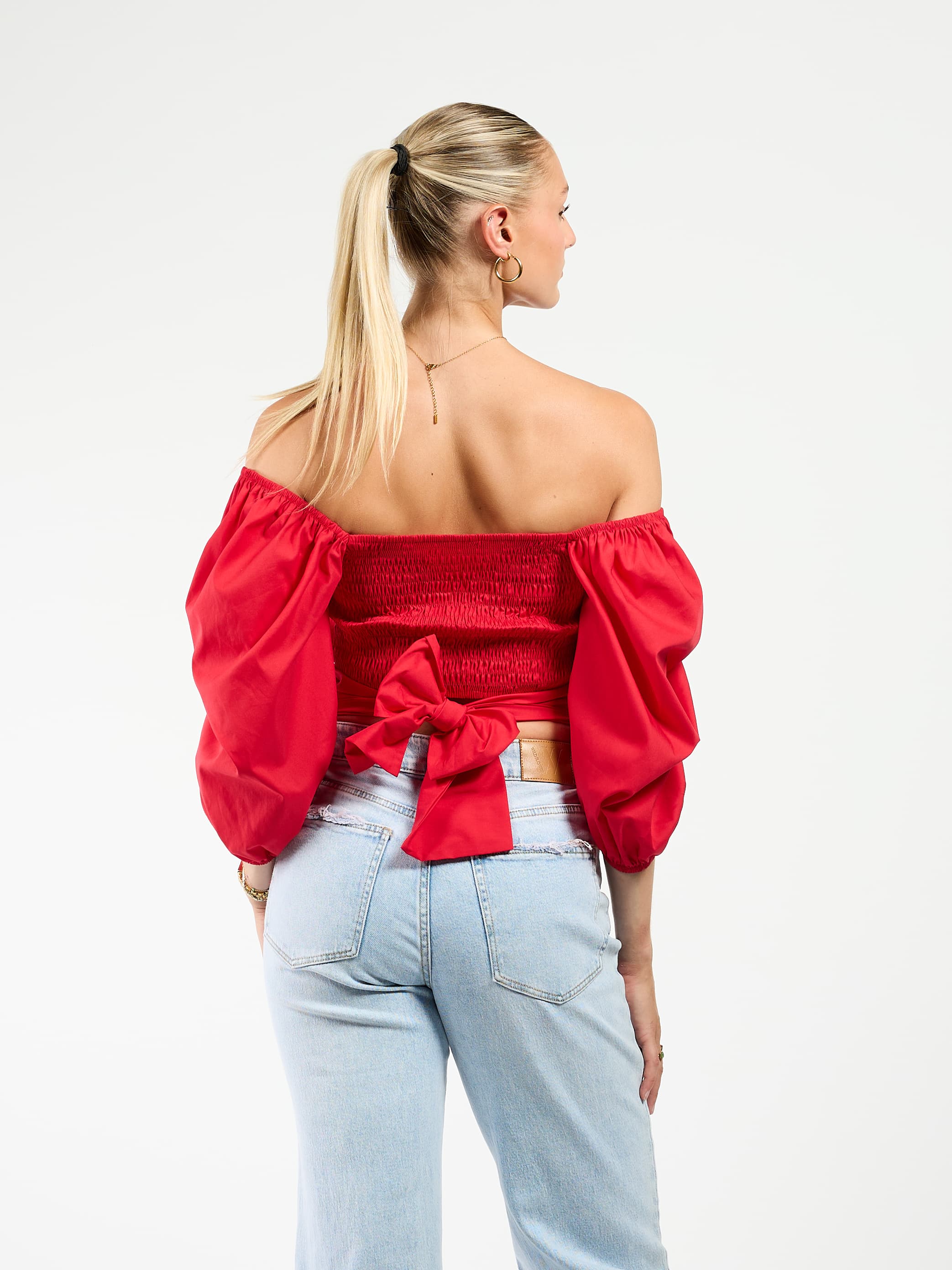 Aimy blouse | Rood | Tall - Image 3