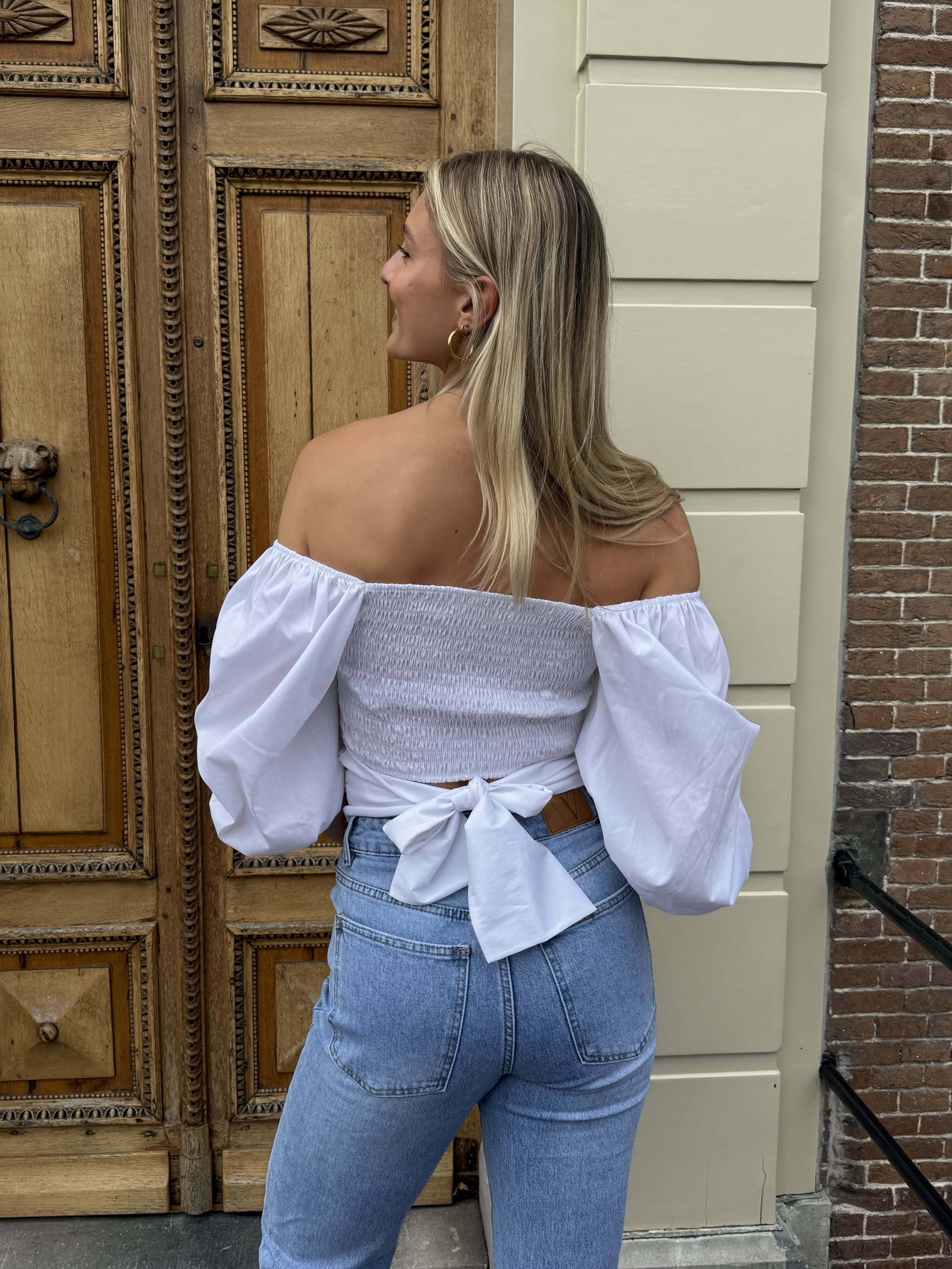 Aimy blouse | Wit | Tall - Image 6