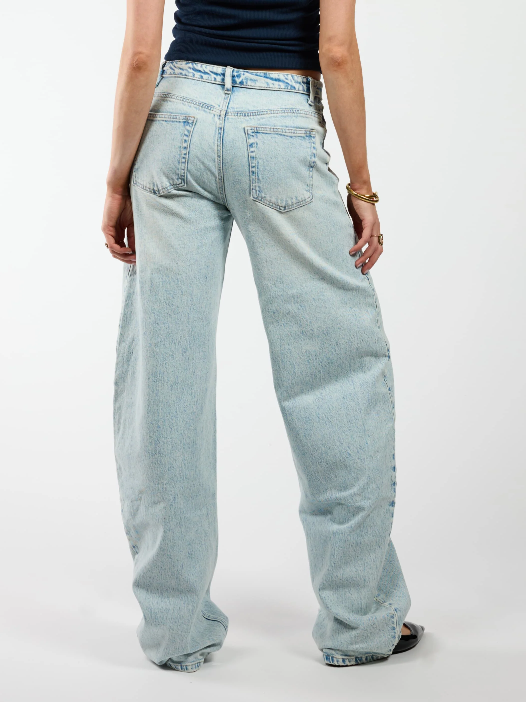 Alix | Balloon Jeans | Mid-waist | Light blue | Stretch | Tall - Image 4