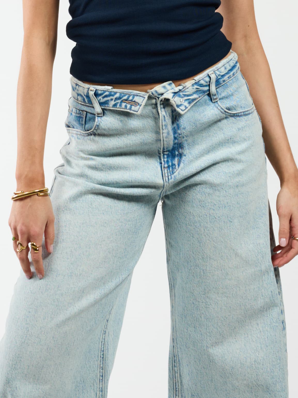Alix | Balloon Jeans | Mid-waist | Light blue | Stretch | Tall - Image 6
