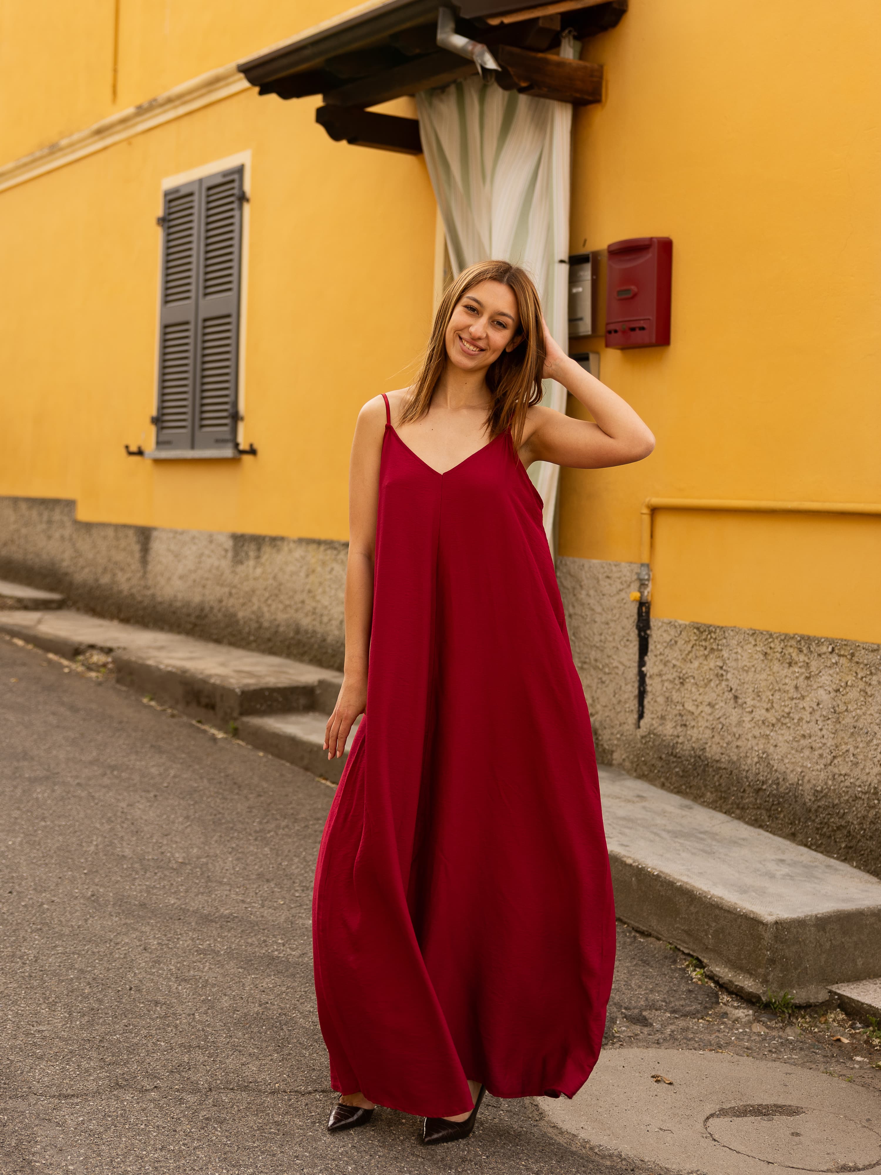 Anna Maxi Dress | Bordeaux | Tall - Image 9