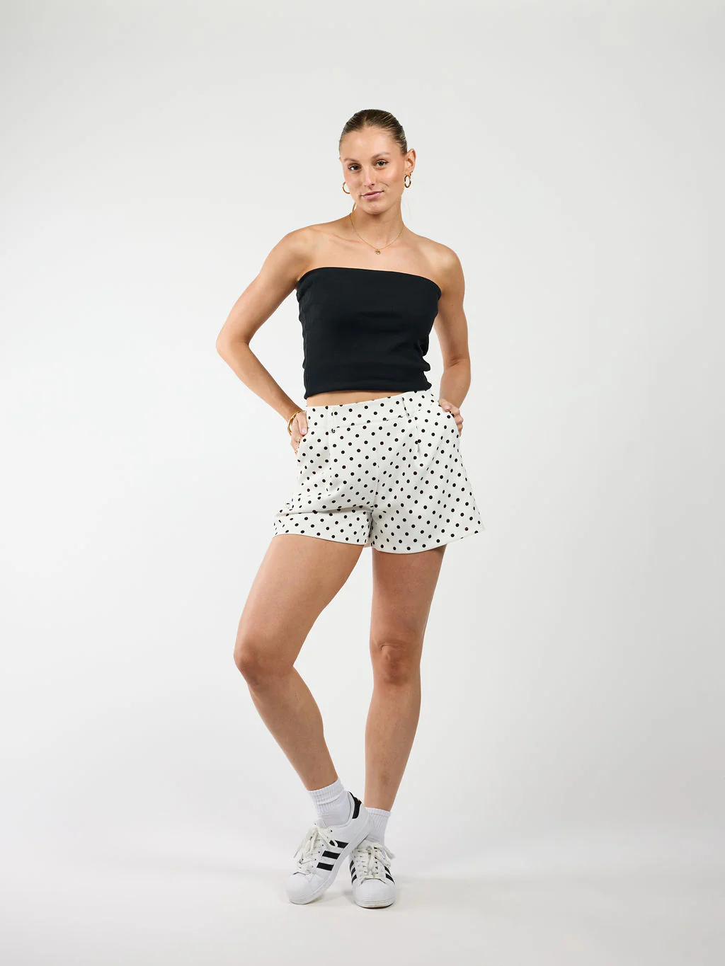 Ava Polkadot short | Wit | Tall - Image 3