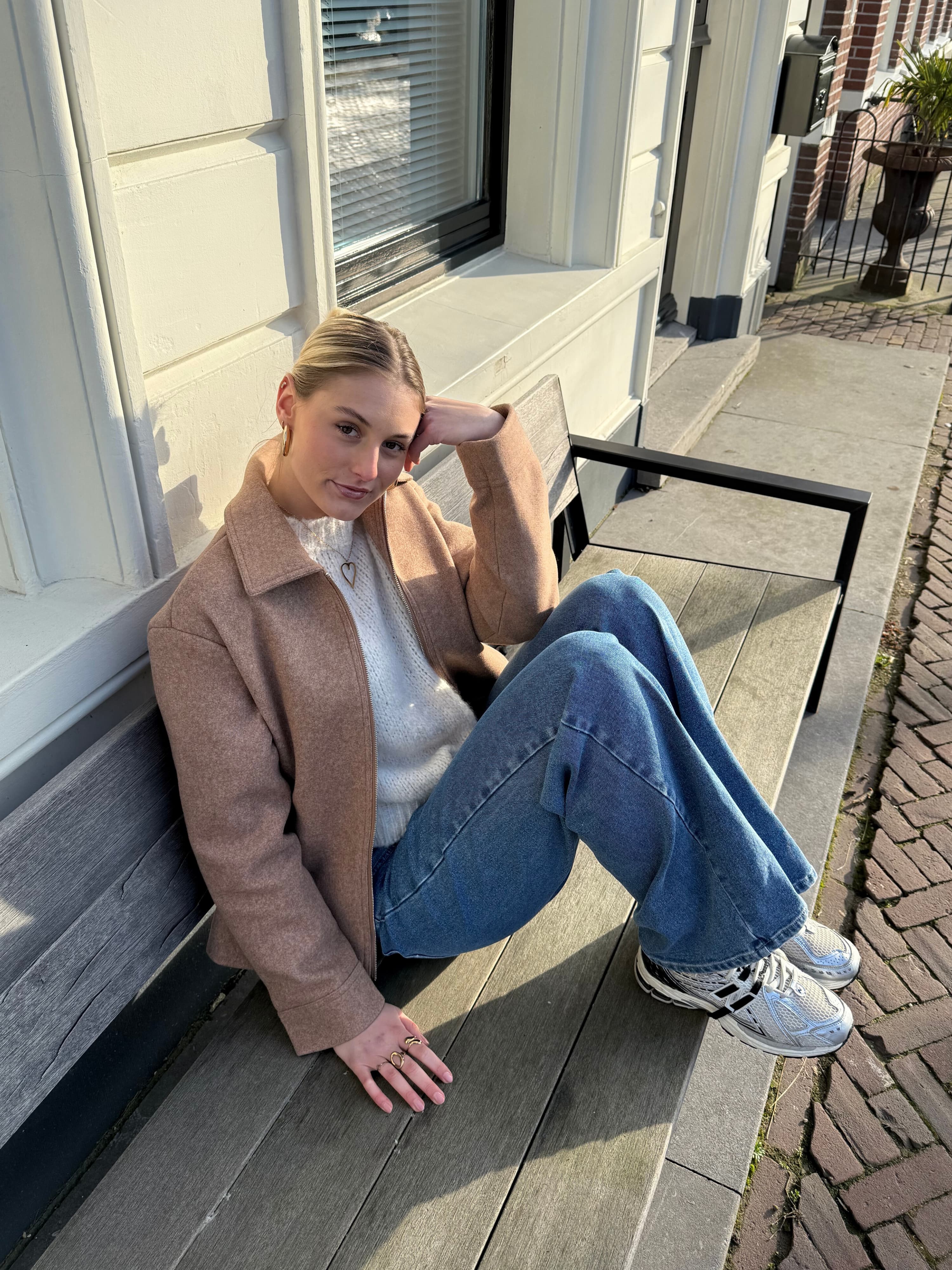 Aya oversized jacket | Camel | Tall - Image 3
