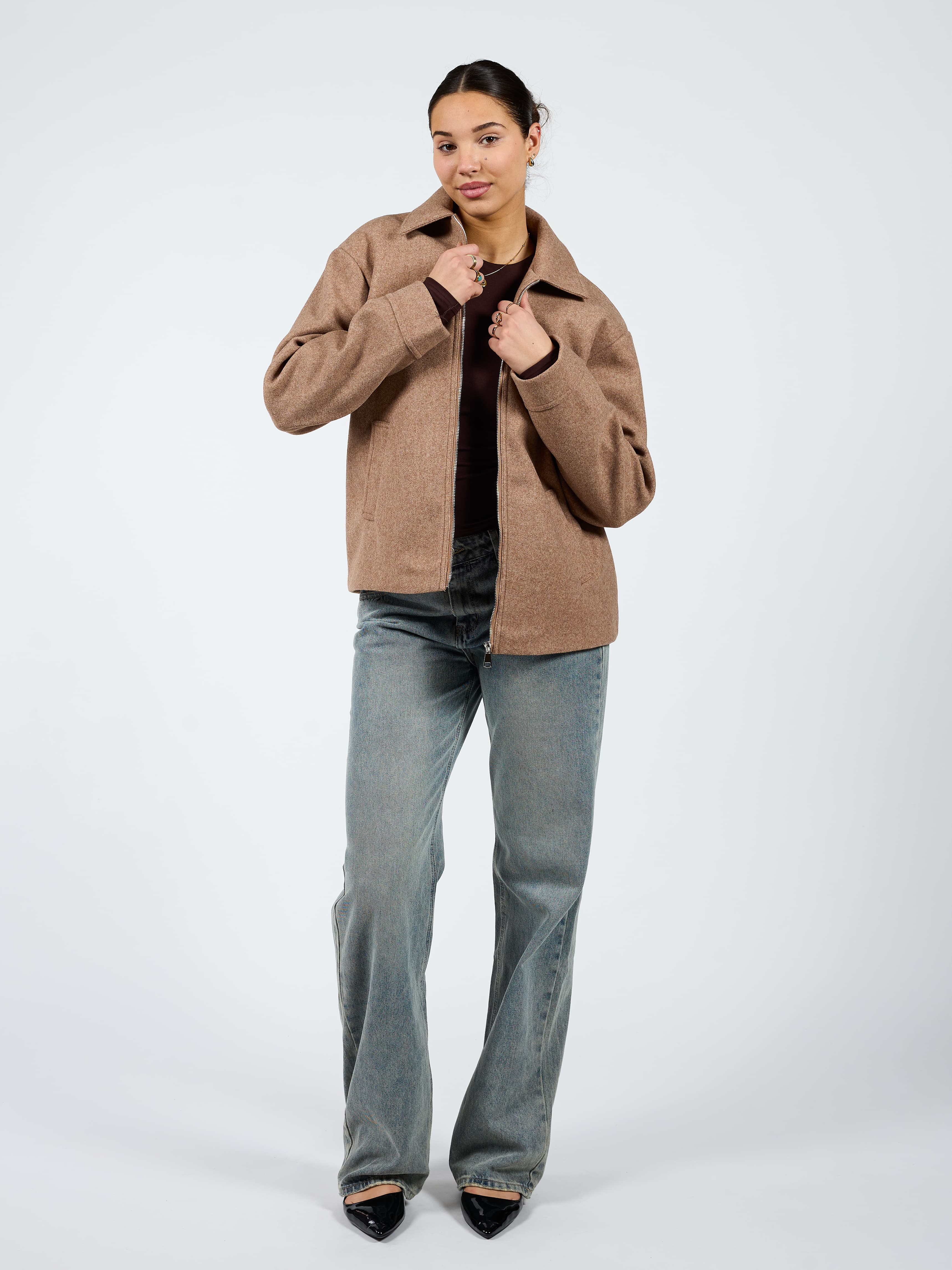 Aya oversized jacket | Camel | Tall - Image 4