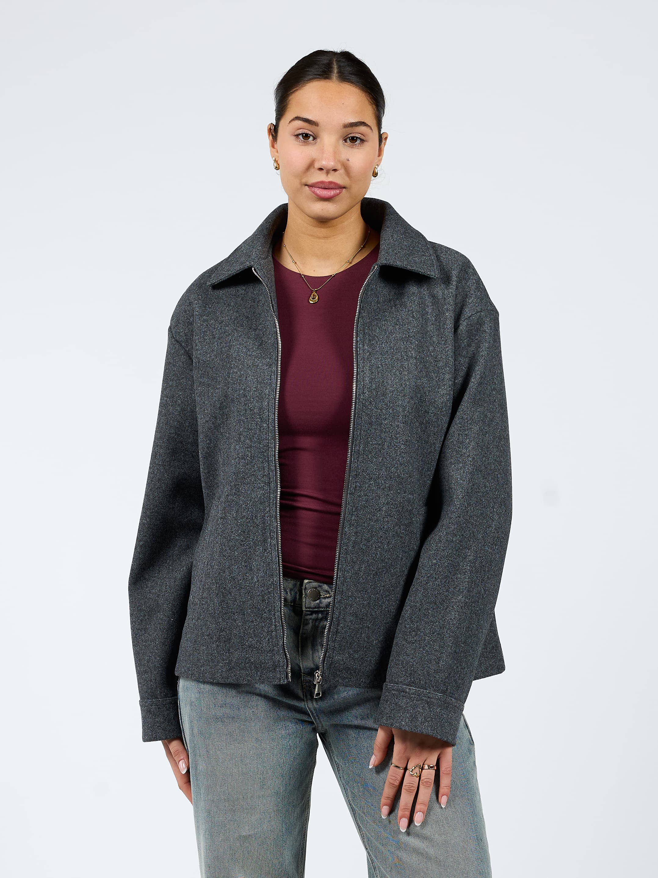 Aya oversized jacket | Grijs | Tall - Image 4