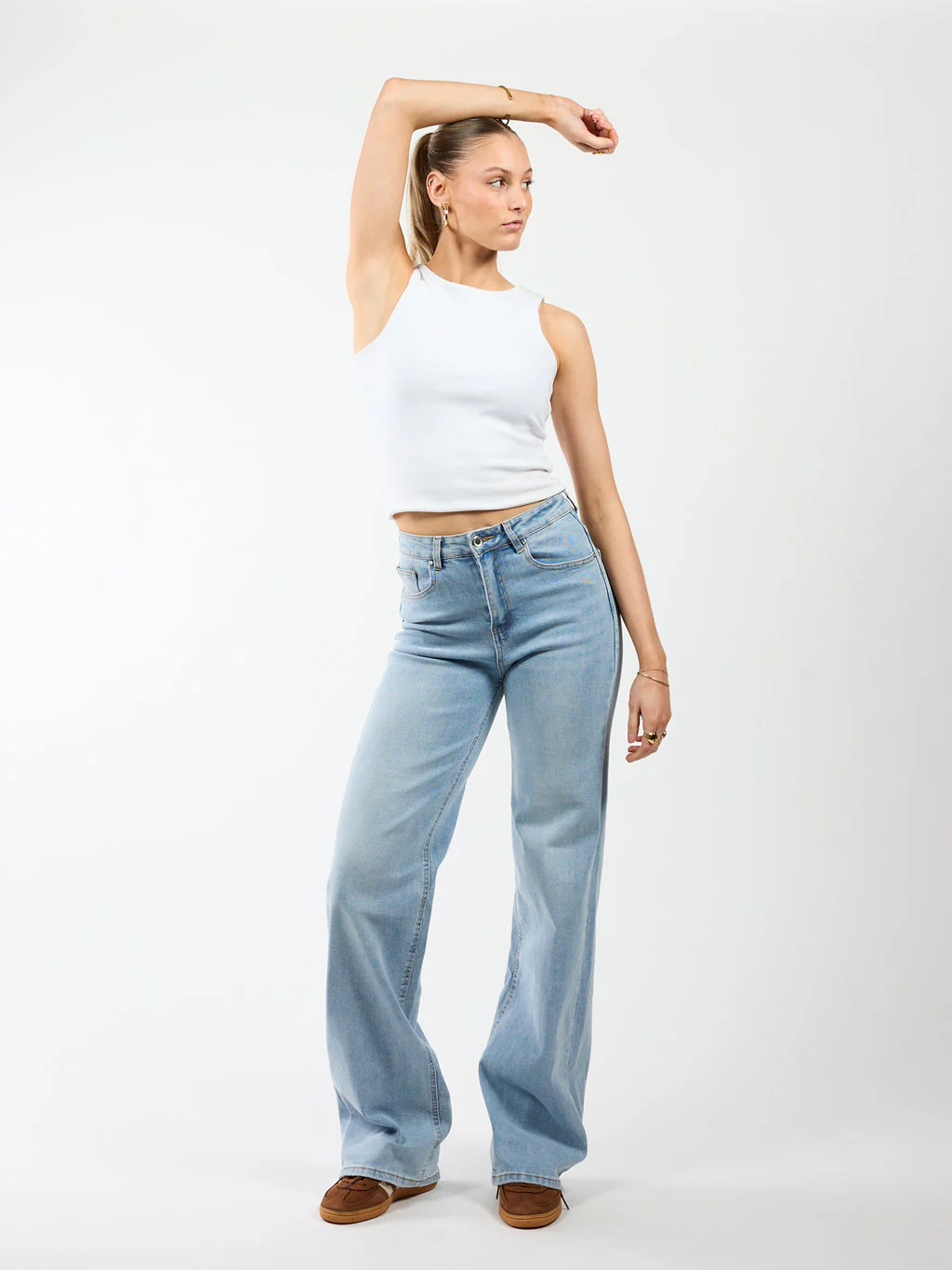 Noa Basic Tank Top | Off-white | Tall - Image 6
