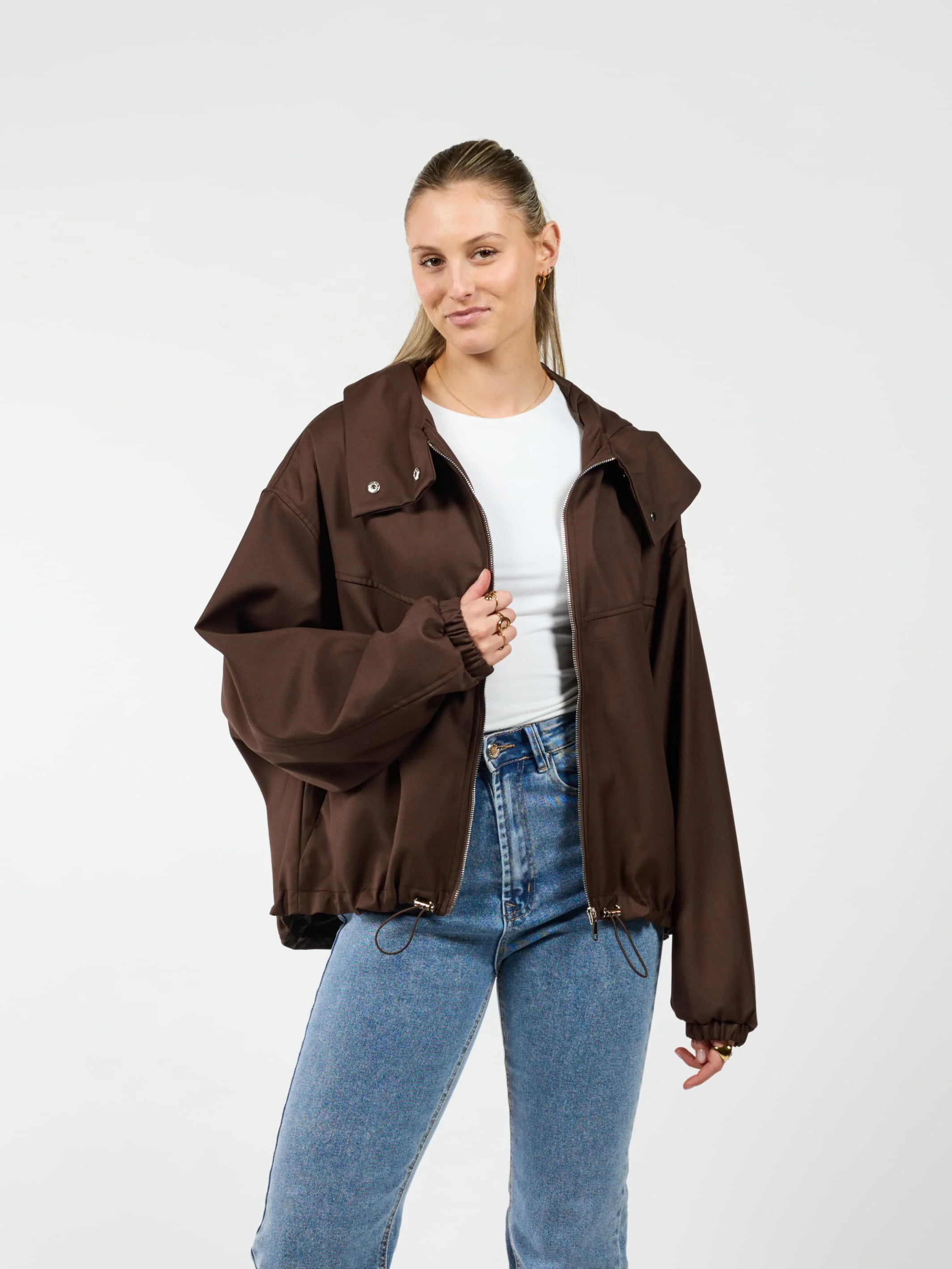 Bibi jacket | Donkerbruin | Tall - Image 2