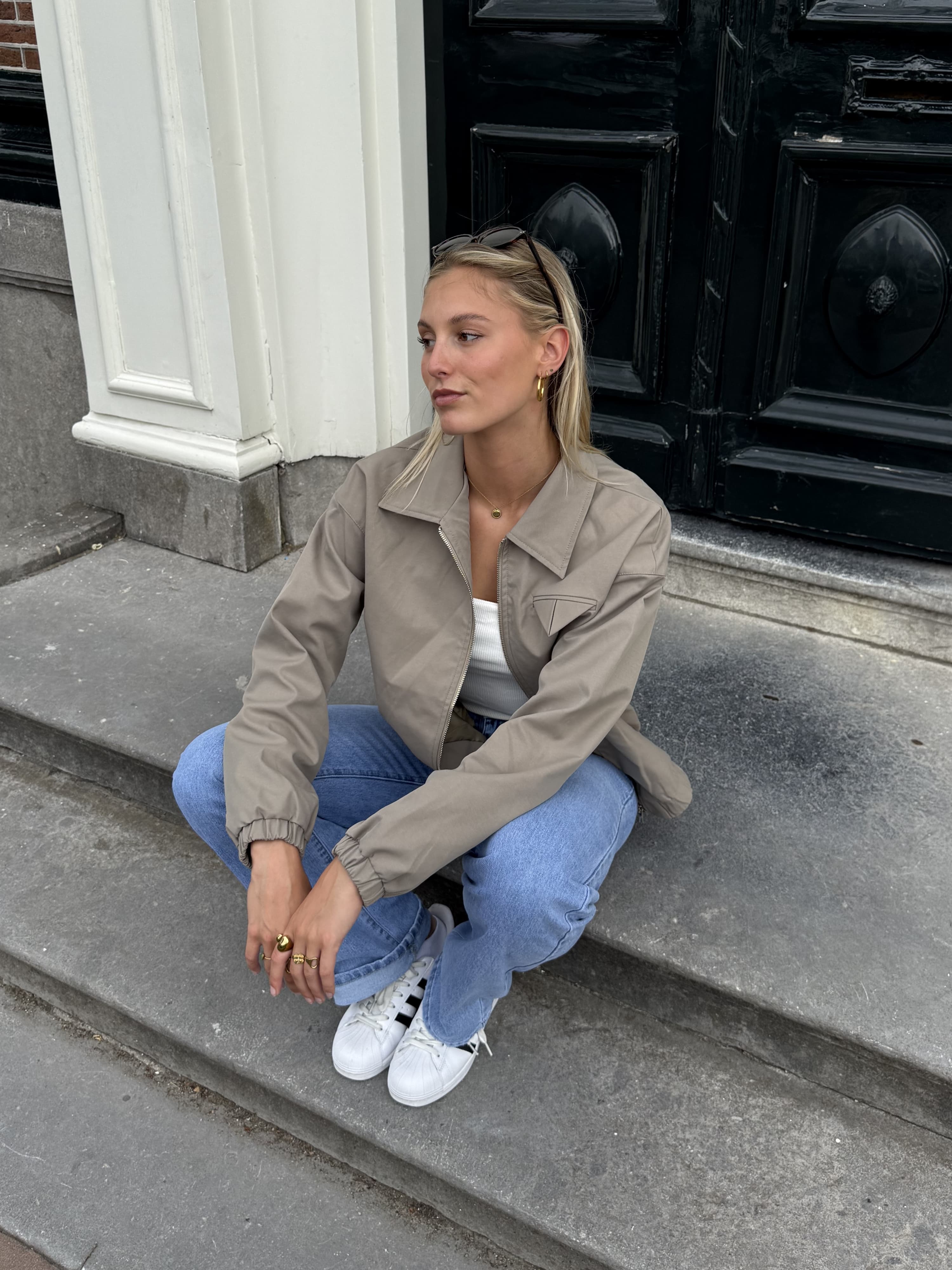 Bloom bomber jacket | Groen | Tall - Image 2