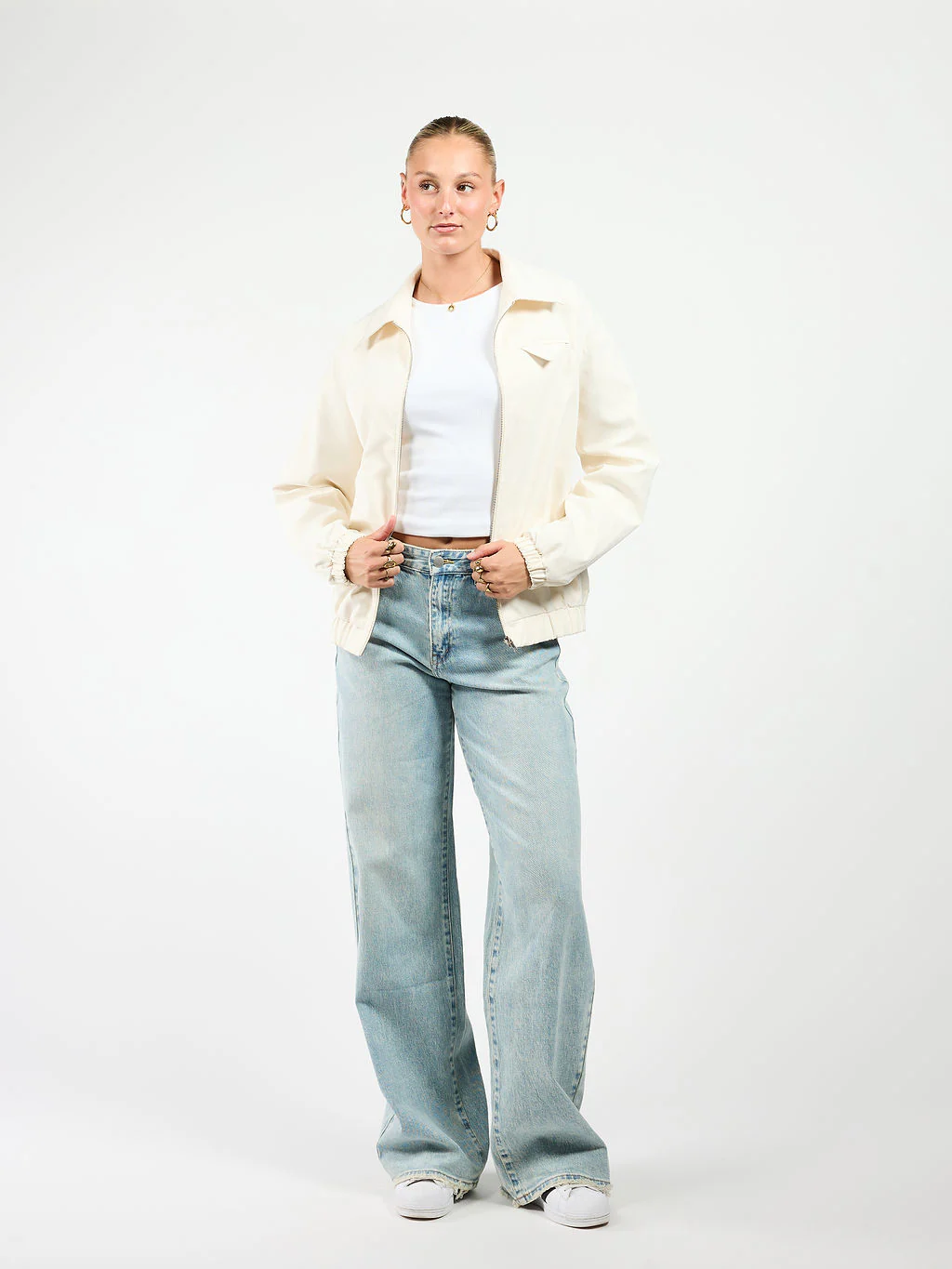 Bloom bomber jacket | Off-white | Tall - Image 4