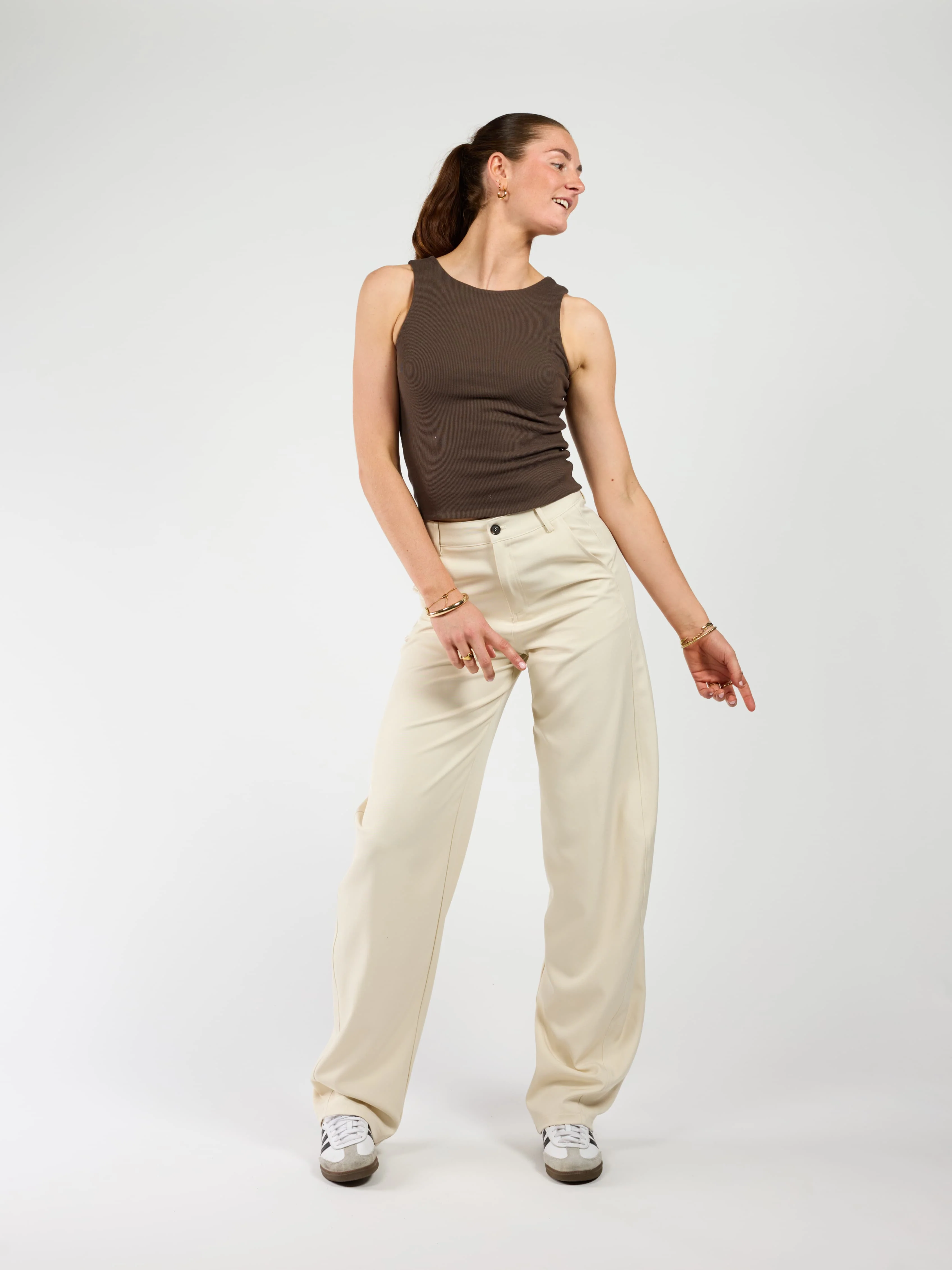 Bobby Balloon Pantalon | Cream | Tall - Image 3