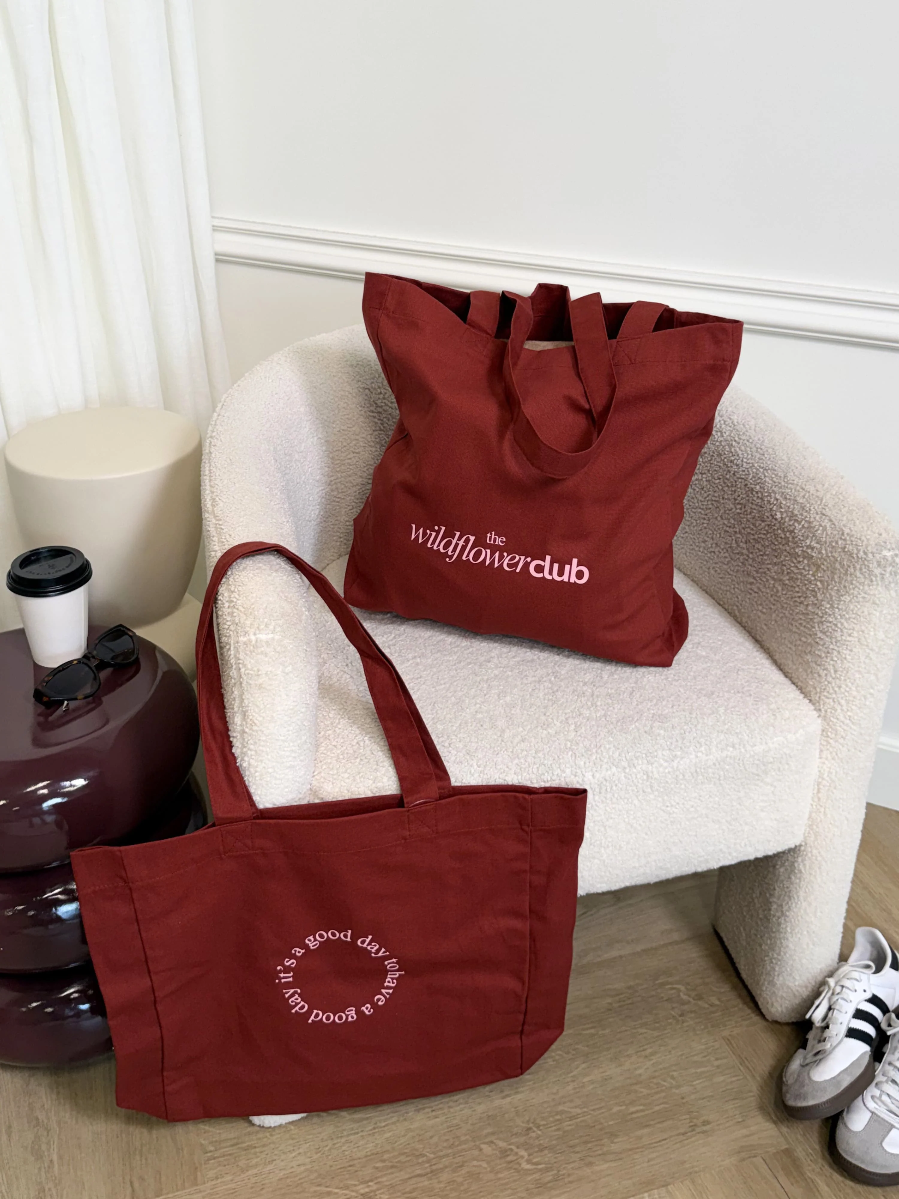 Canvas tas | Bordeaux | The Wildflower Club - Image 3