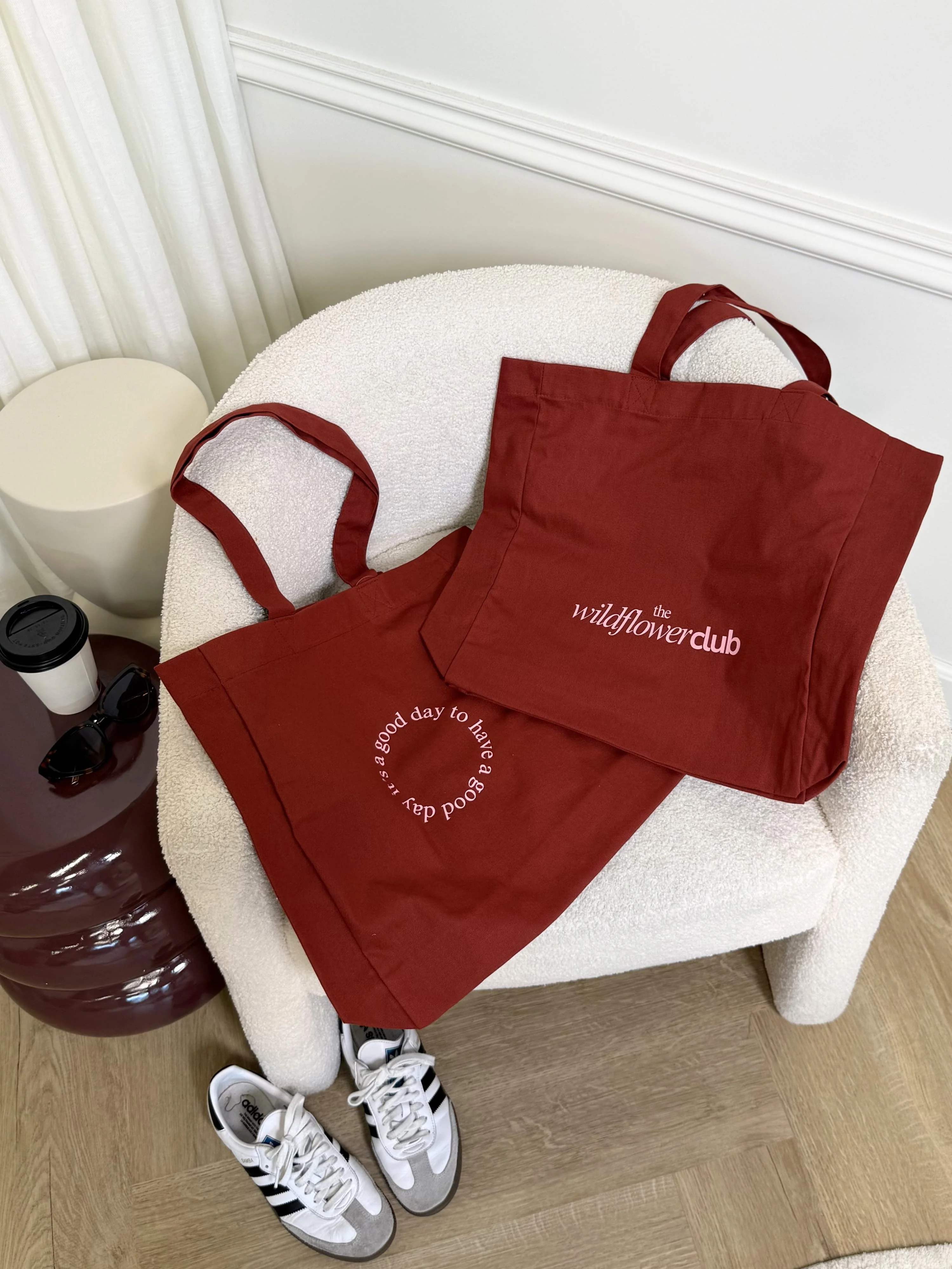 Canvas tas | Bordeaux | The Wildflower Club - Image 4
