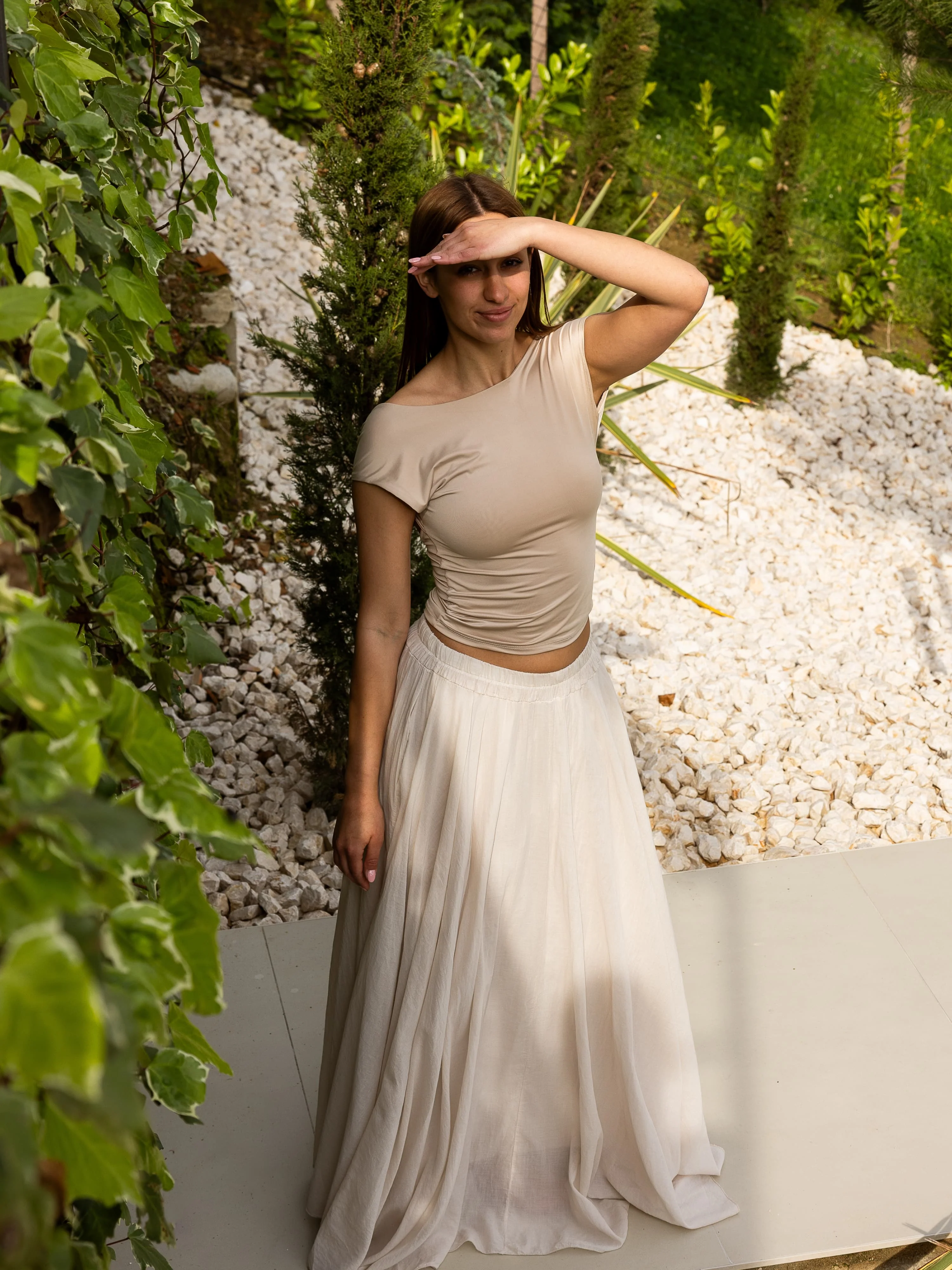 Celine Maxi Rok | Beige | Tall - Image 10