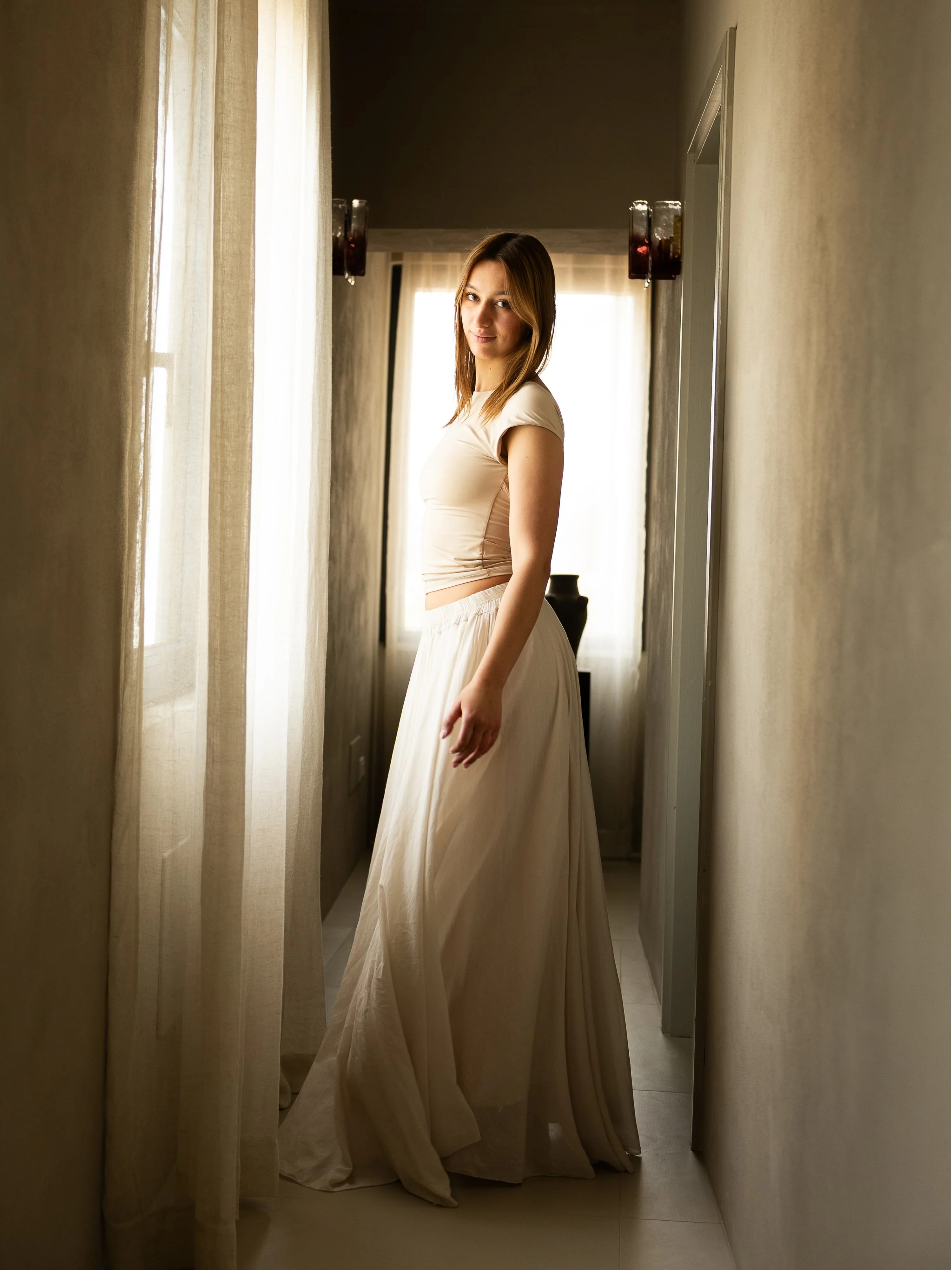 Celine Maxi Rok | Beige | Tall - Image 13