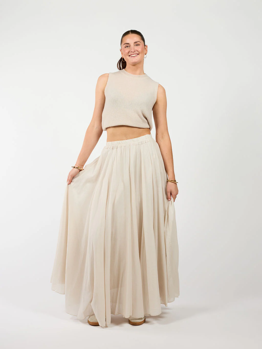 Celine Maxi Rok | Beige | Tall - Image 6