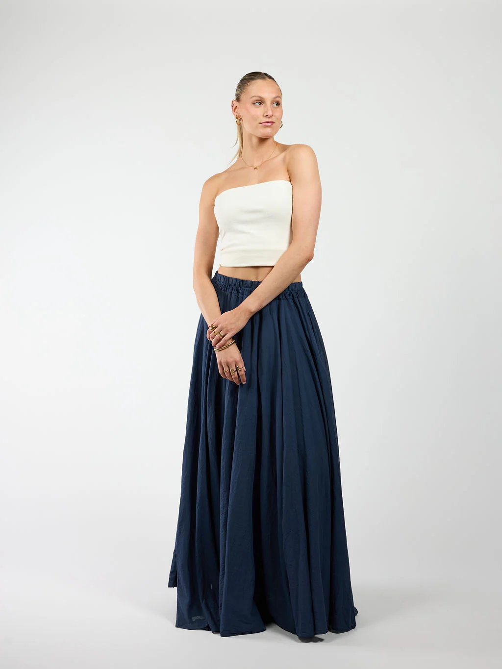 Celine Maxi Rok | Donkerblauw | Tall - Image 3