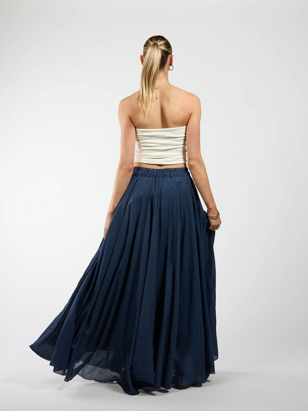 Celine Maxi Rok | Donkerblauw | Tall - Image 6