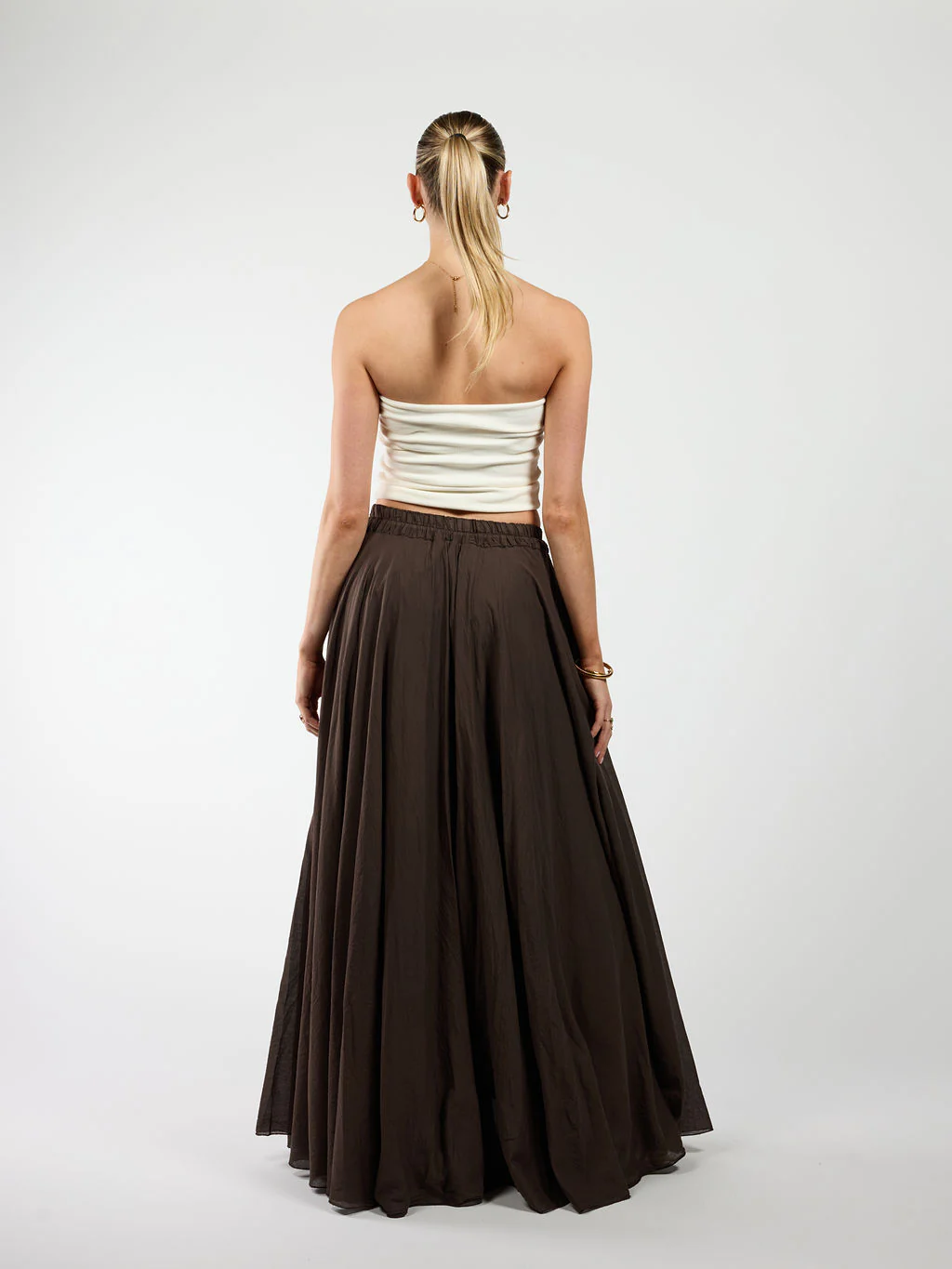 Celine Maxi Rok | Donkerbruin | Tall - Image 7