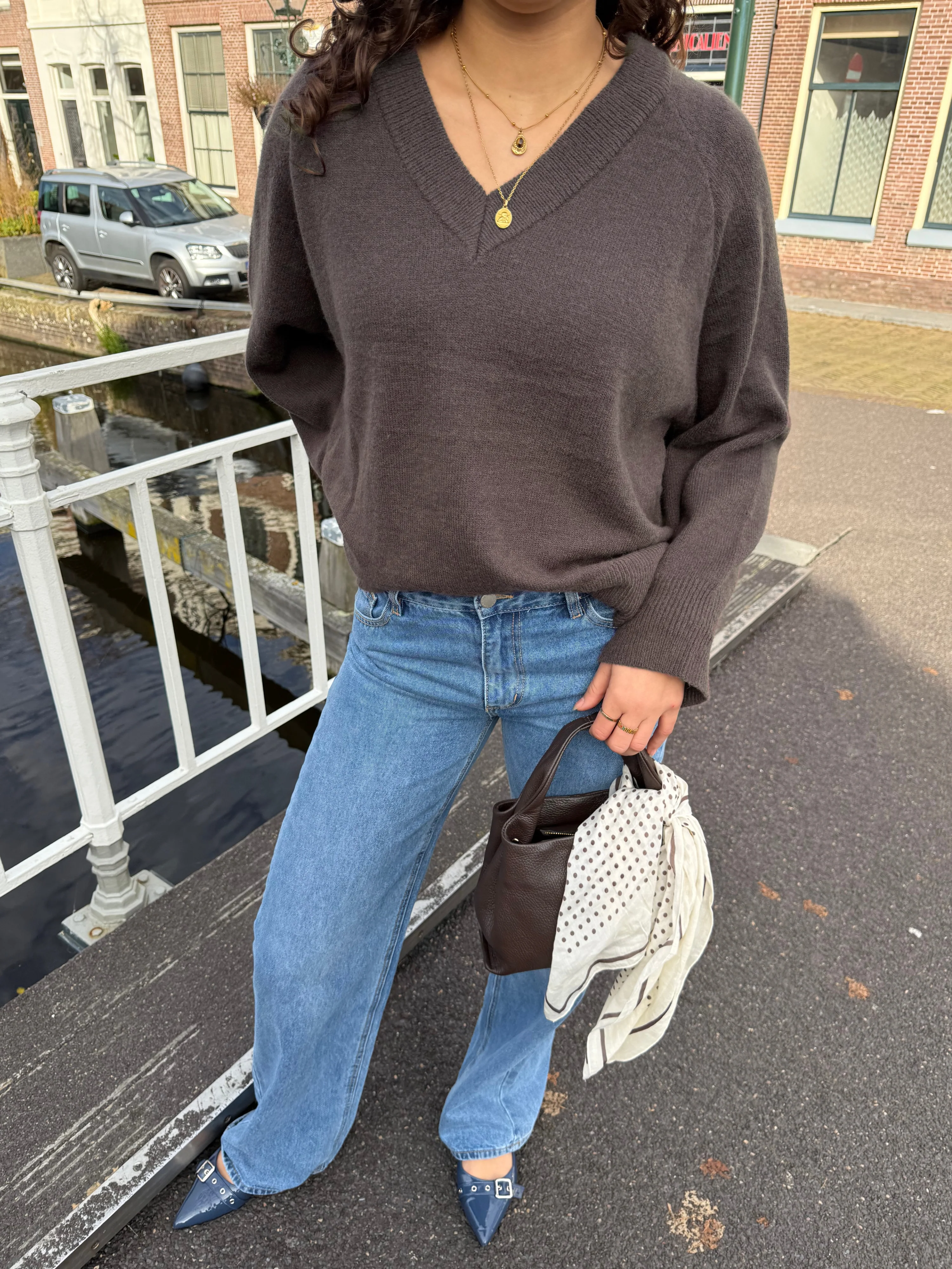 Chloé V-Neck Knit | Bruin | Tall - Image 7