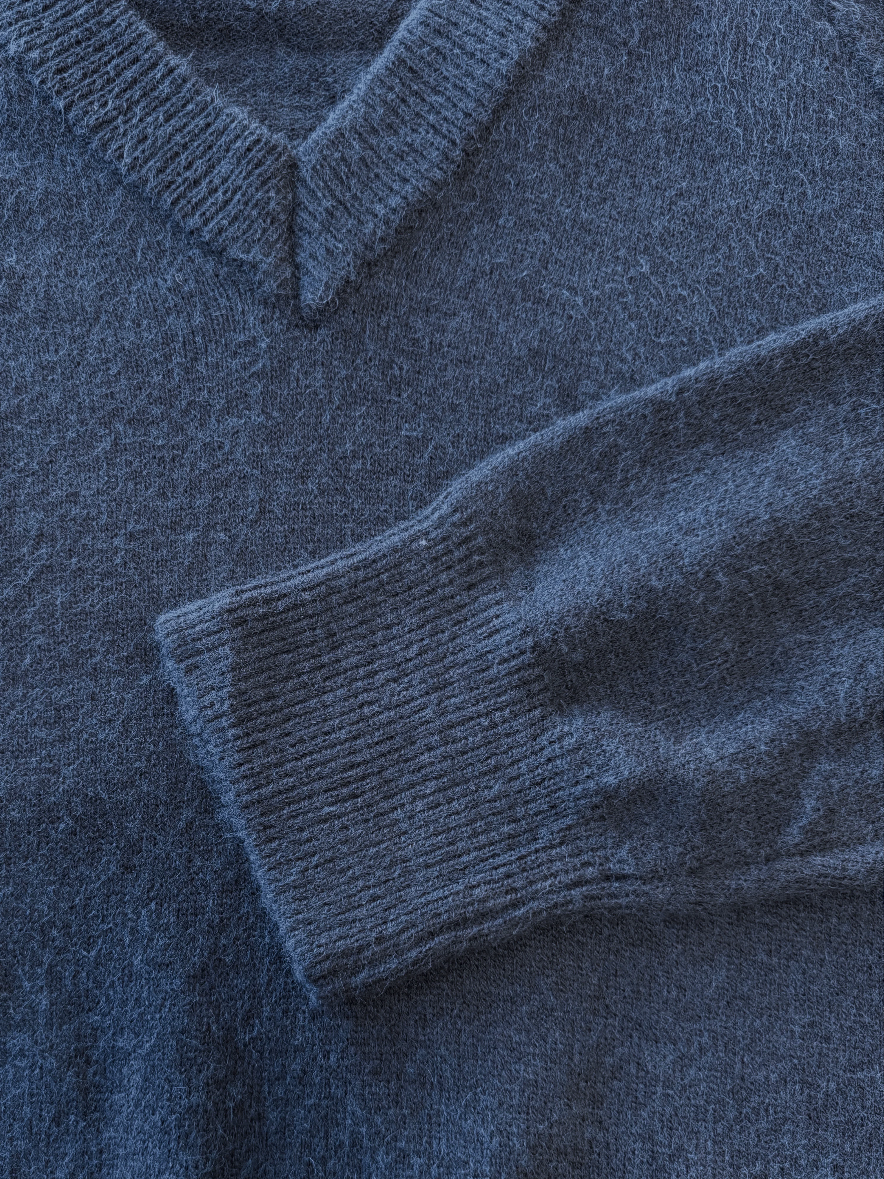Chloé V-Neck Knit | Navy | Tall - Image 5