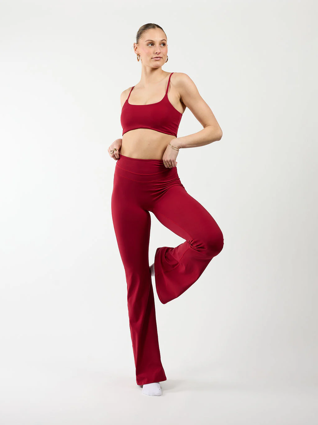 Flared legging | Sport | Bordeaux | Tall - Image 5