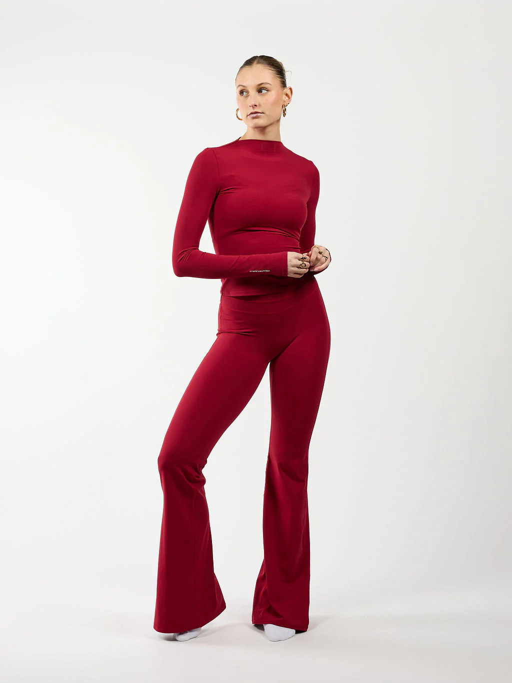 Flared legging | Sport | Bordeaux | Tall - Image 6