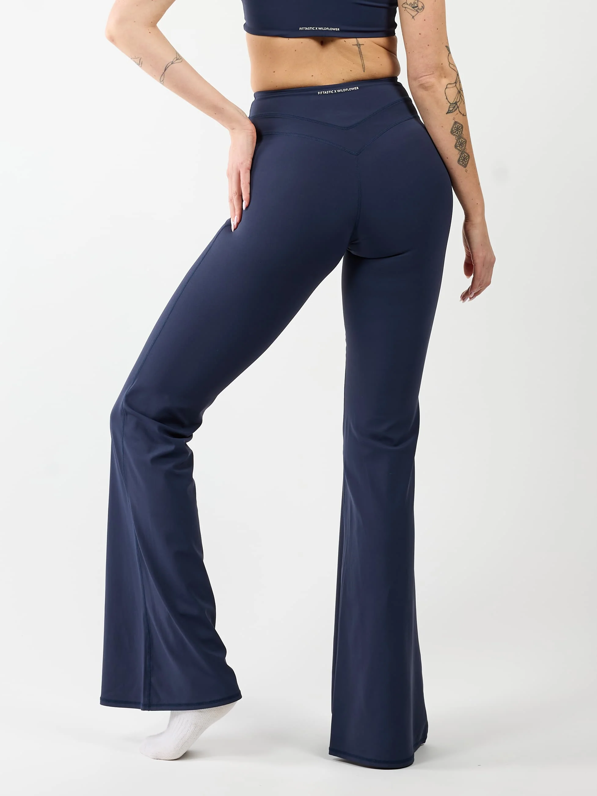 Flared legging | Sport | Navy | Tall - Image 4