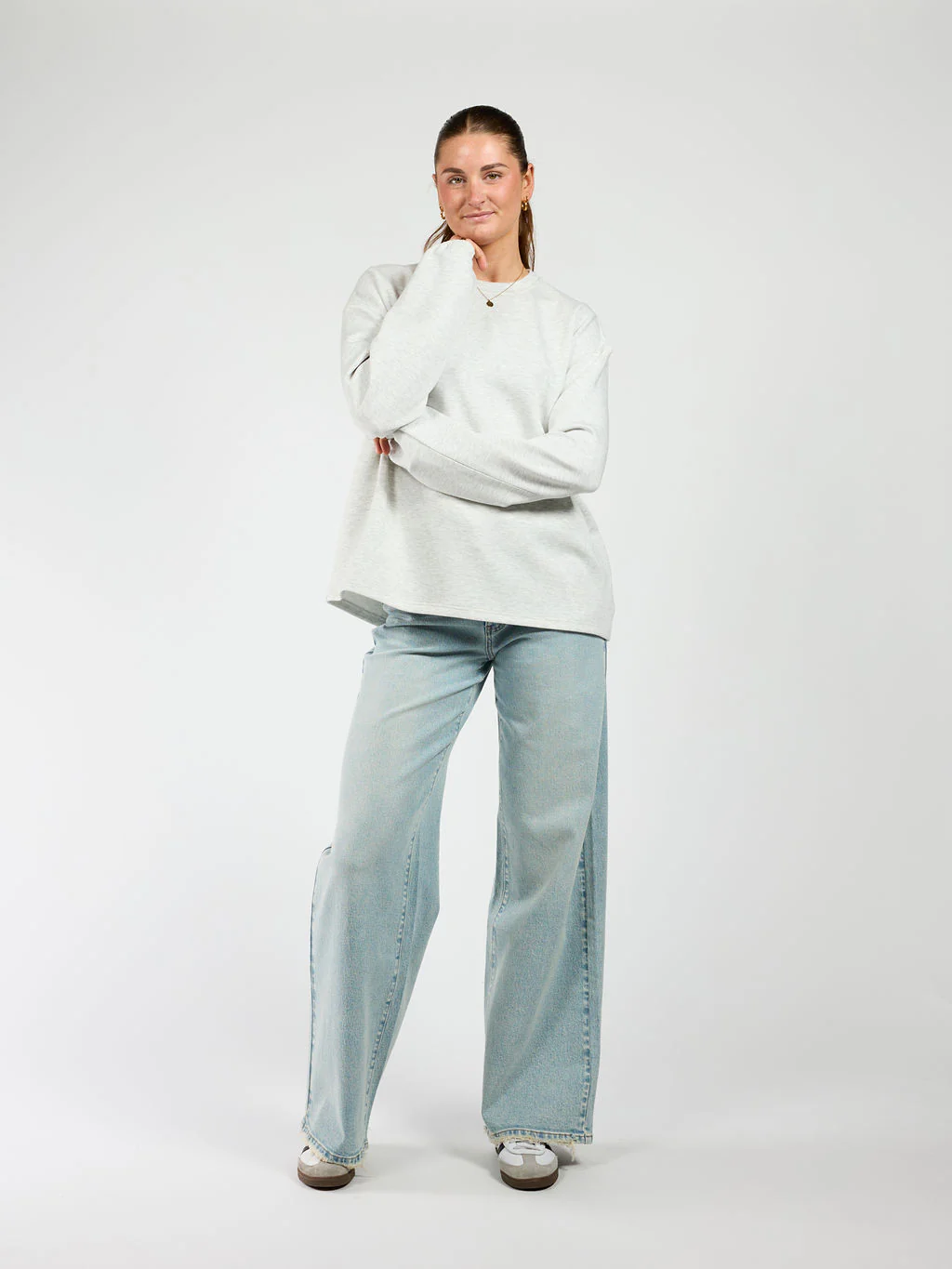 Fleurs Sweater | Grijs | Tall - Image 7