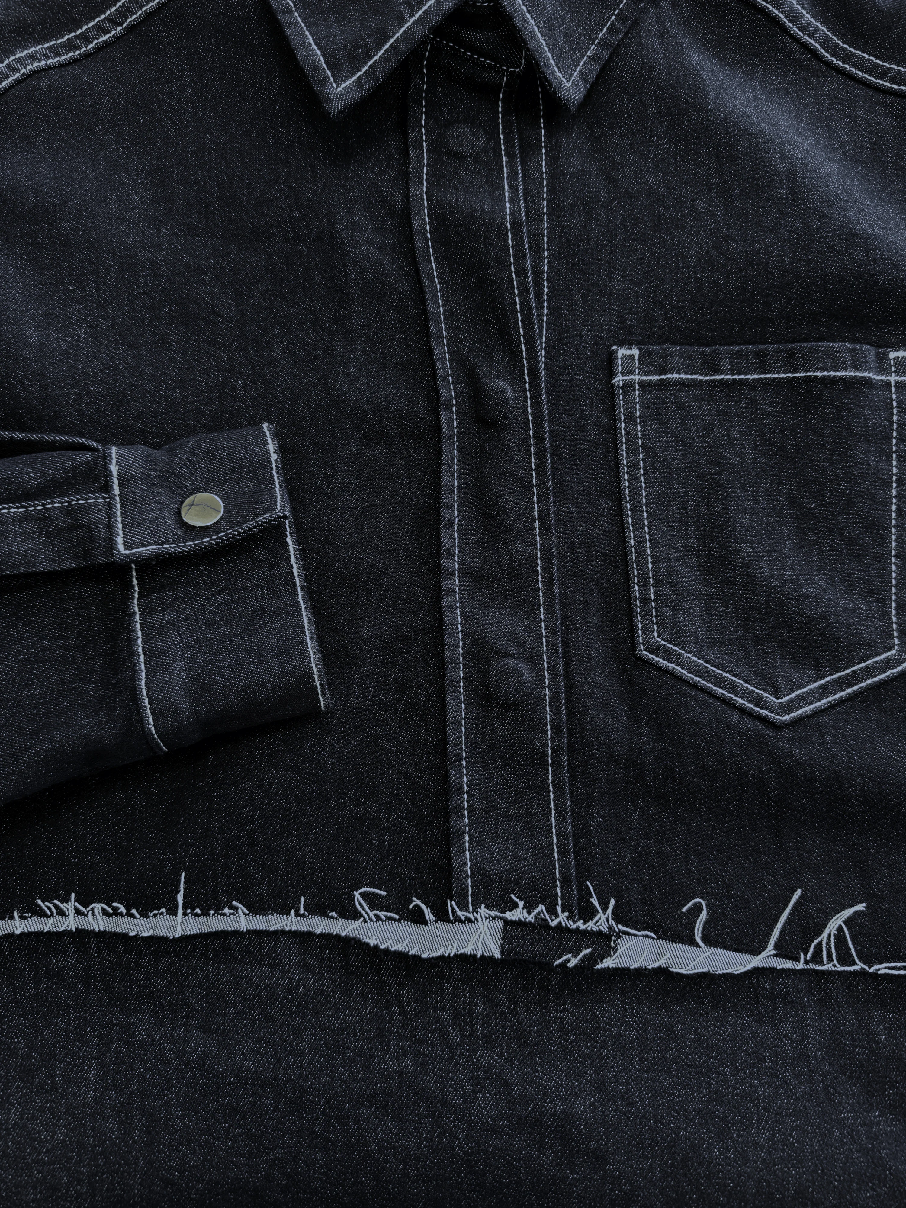 Indy | Co-ord | Denim jacket | Navy blauw | Stretch | Tall - Image 11
