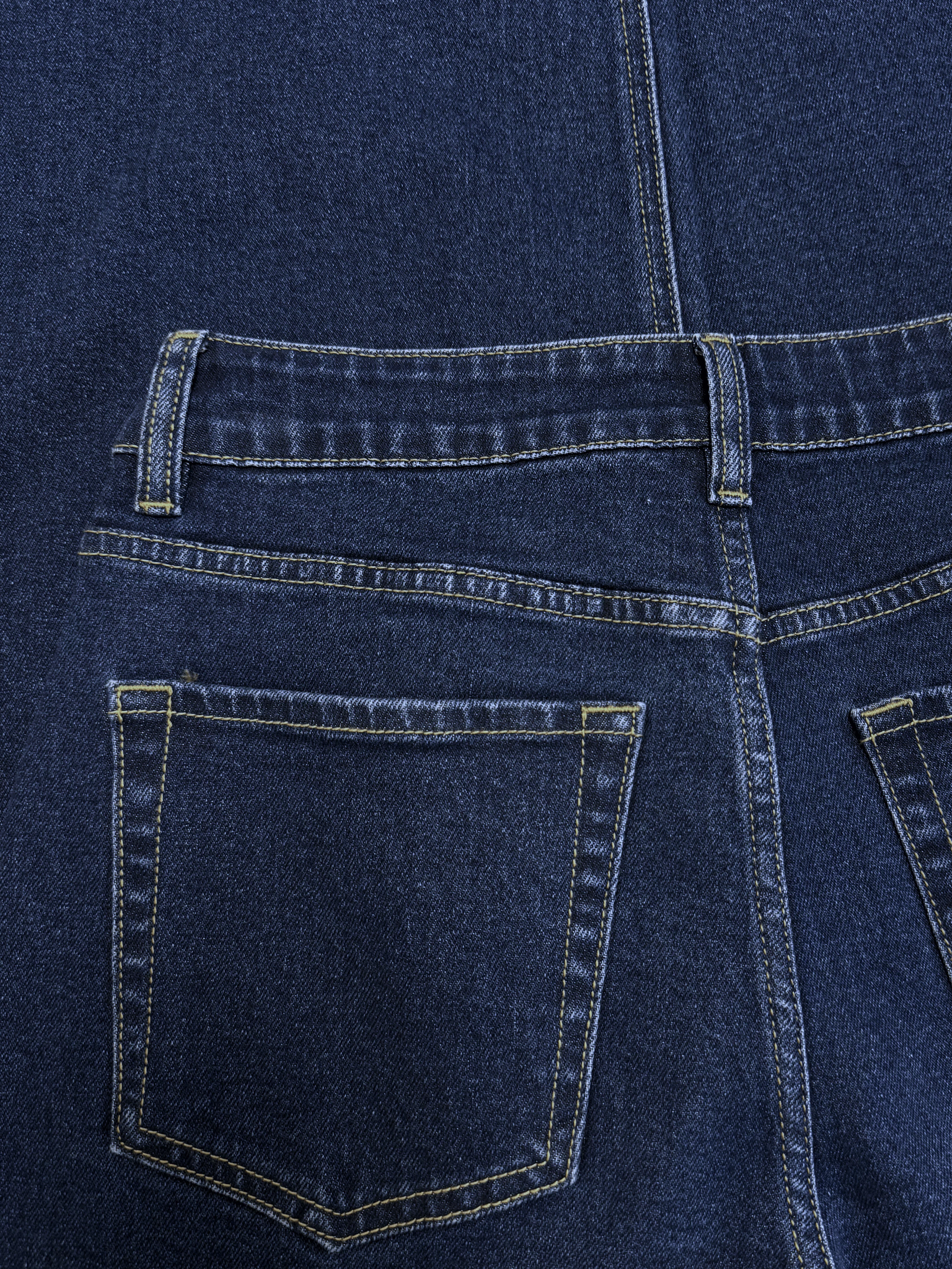 Indy | Mid Waist Wide Leg Jeans | Dark blue | Stretch | Tall - Image 8