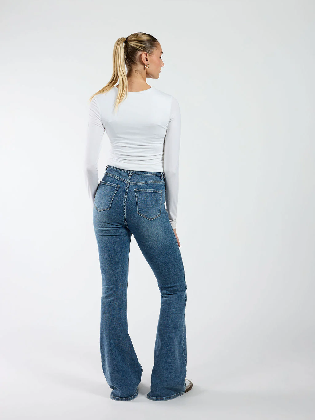 Ivy Flared Jeans | Blue | Stretch | Tall - Image 5