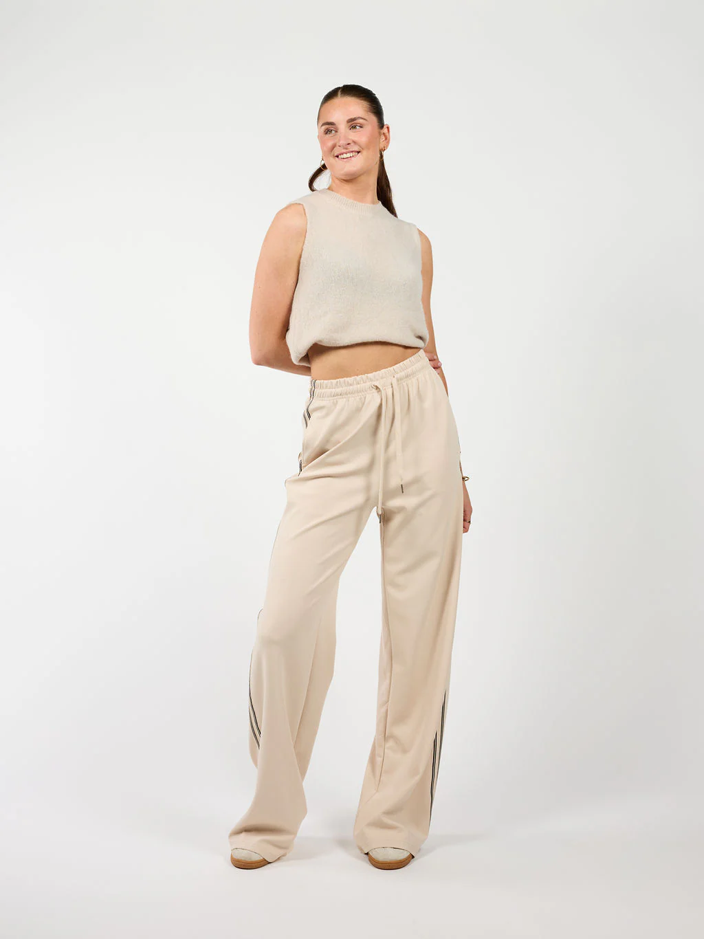 Izzy pants | Beige met streep | Tall - Image 5