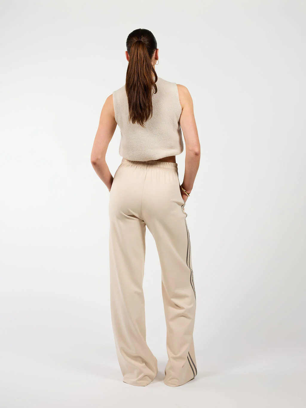 Izzy pants | Beige met streep | Tall - Image 7