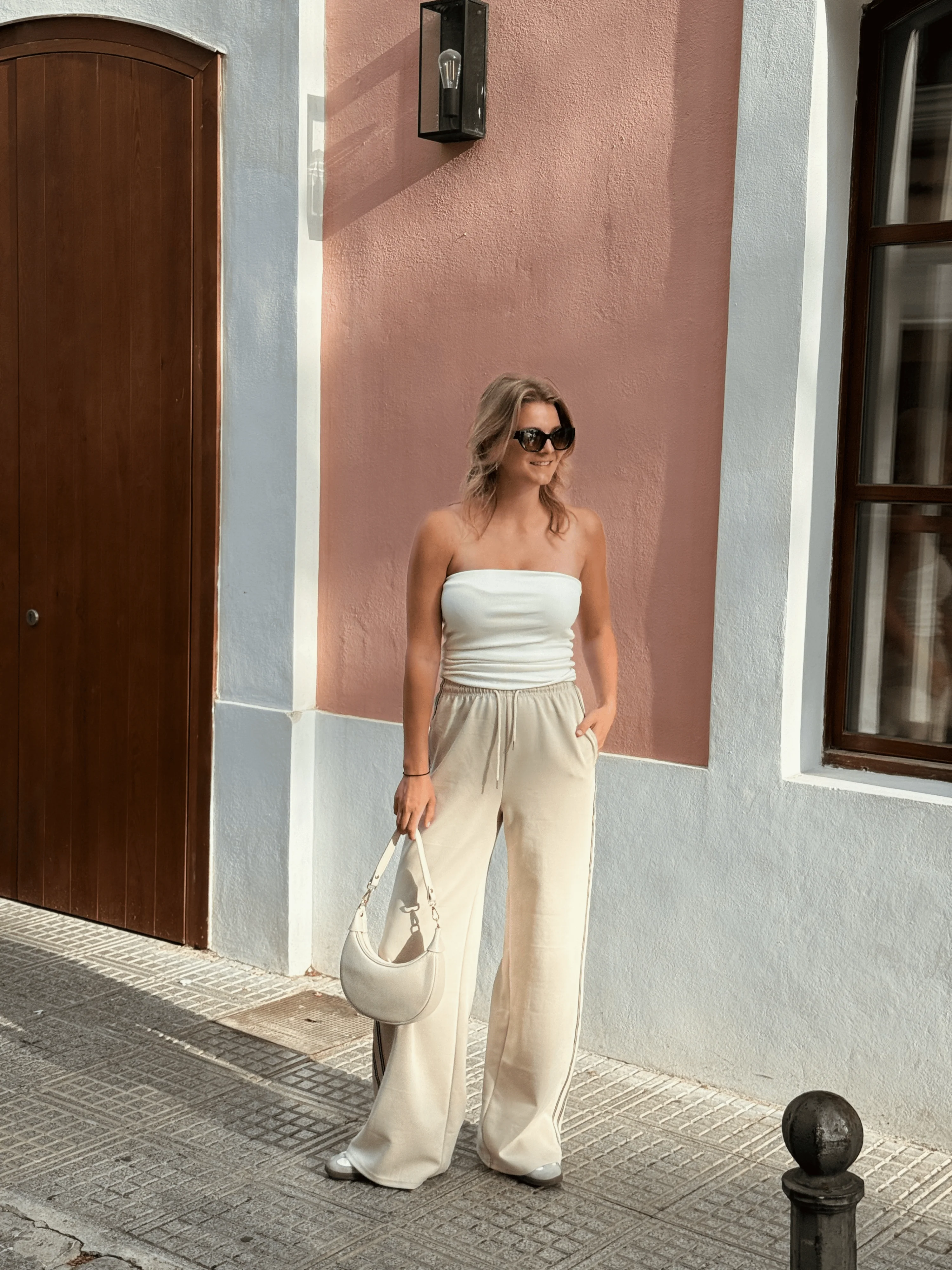 Izzy pants | Beige met streep | Tall - Image 8