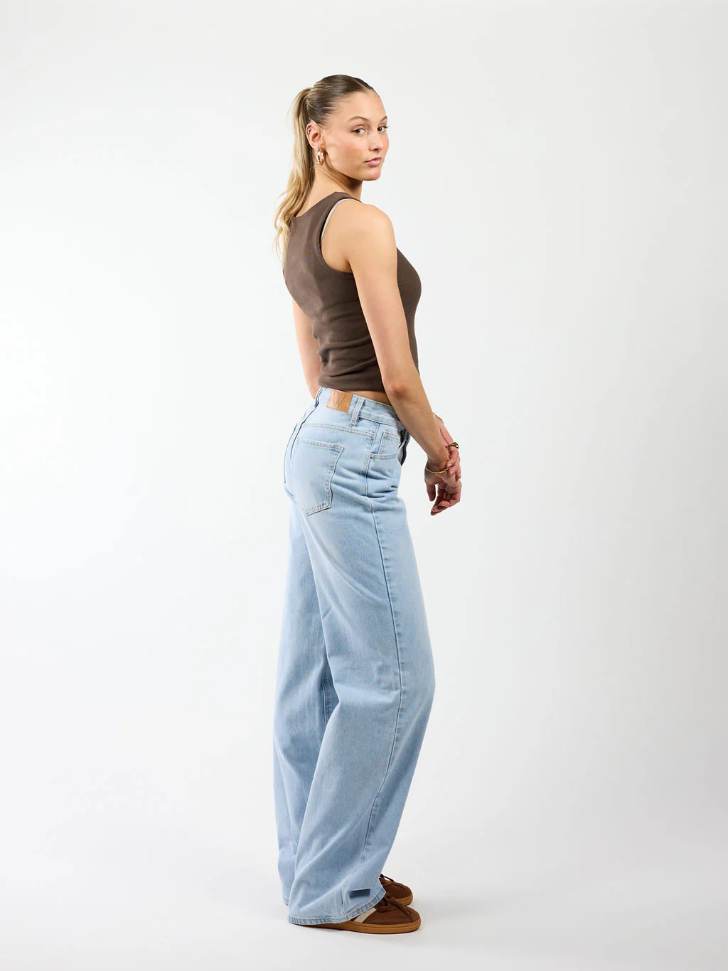 Jade Super Wide Leg Jeans | Mid-waist | Blauw | Tall - Image 6