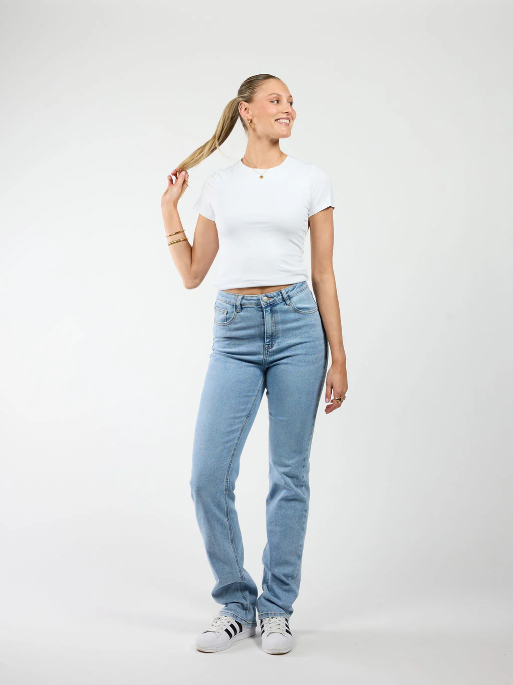 Jamie Straight Leg Jeans | Blue | High-waist | Stretch | Tall - Image 3