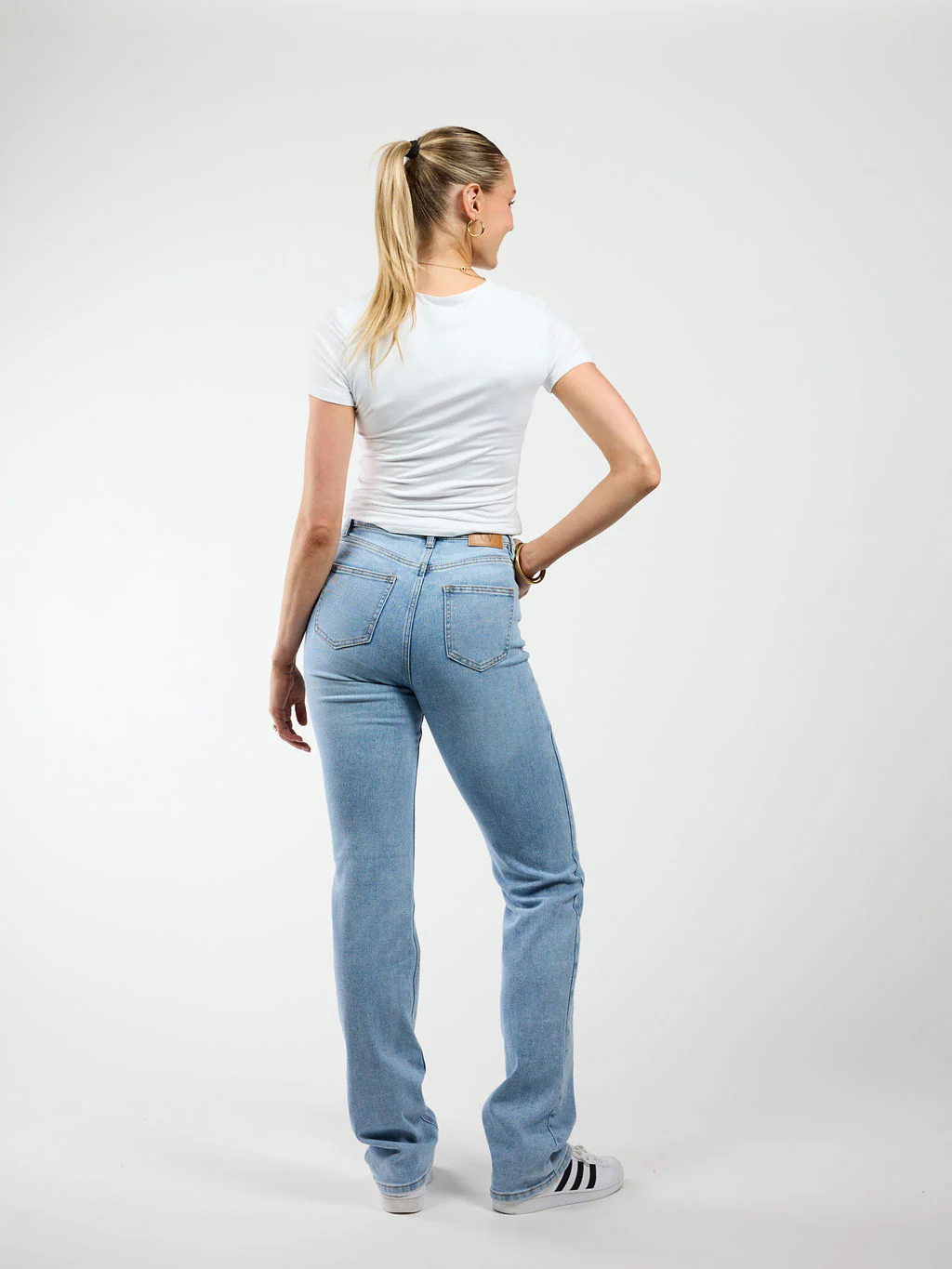 Jamie Straight Leg Jeans | Blue | High-waist | Stretch | Tall - Image 5