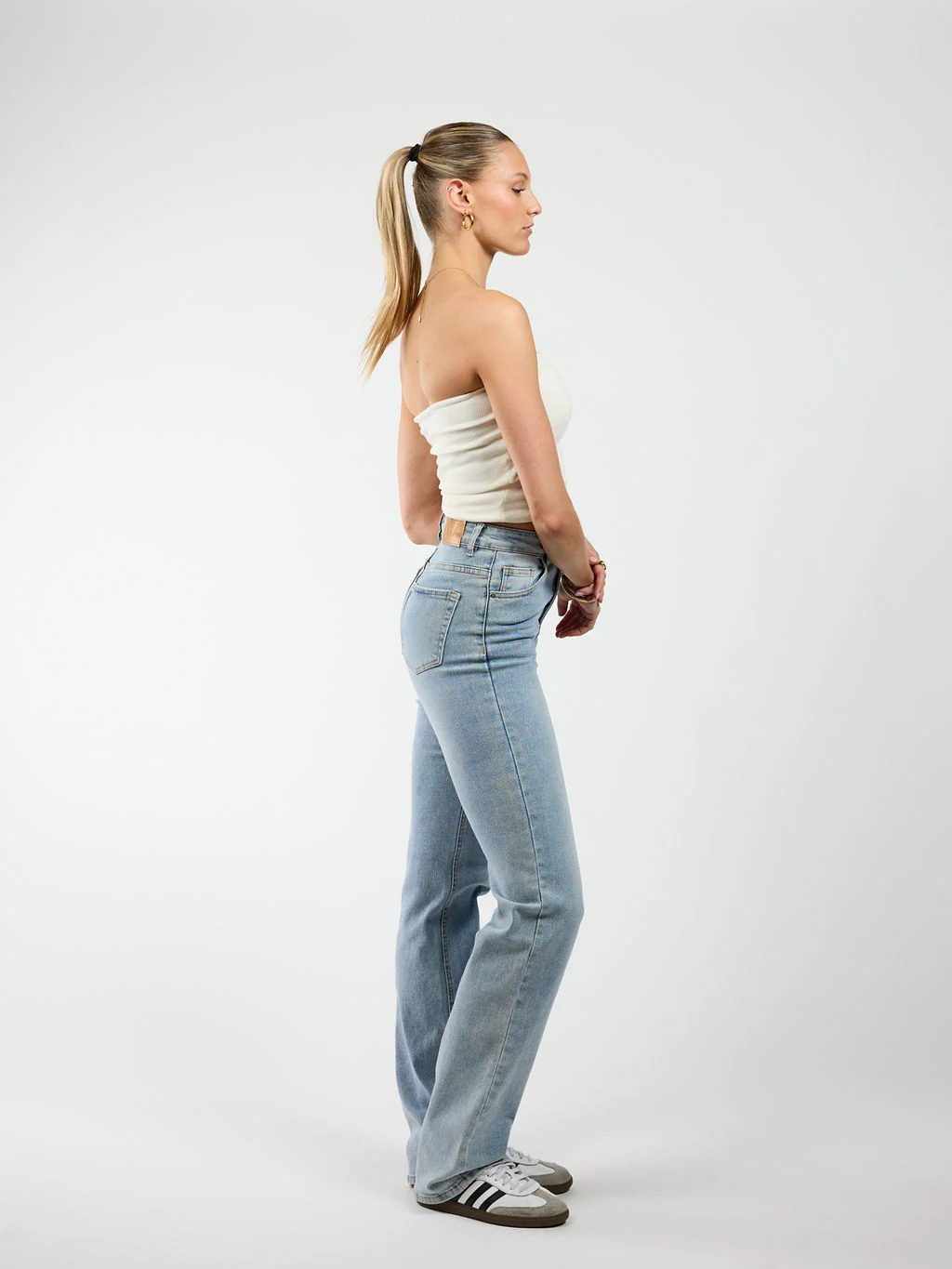 Jasmine | Straight Leg Jeans | Blue | Stretch | Tall - Image 4