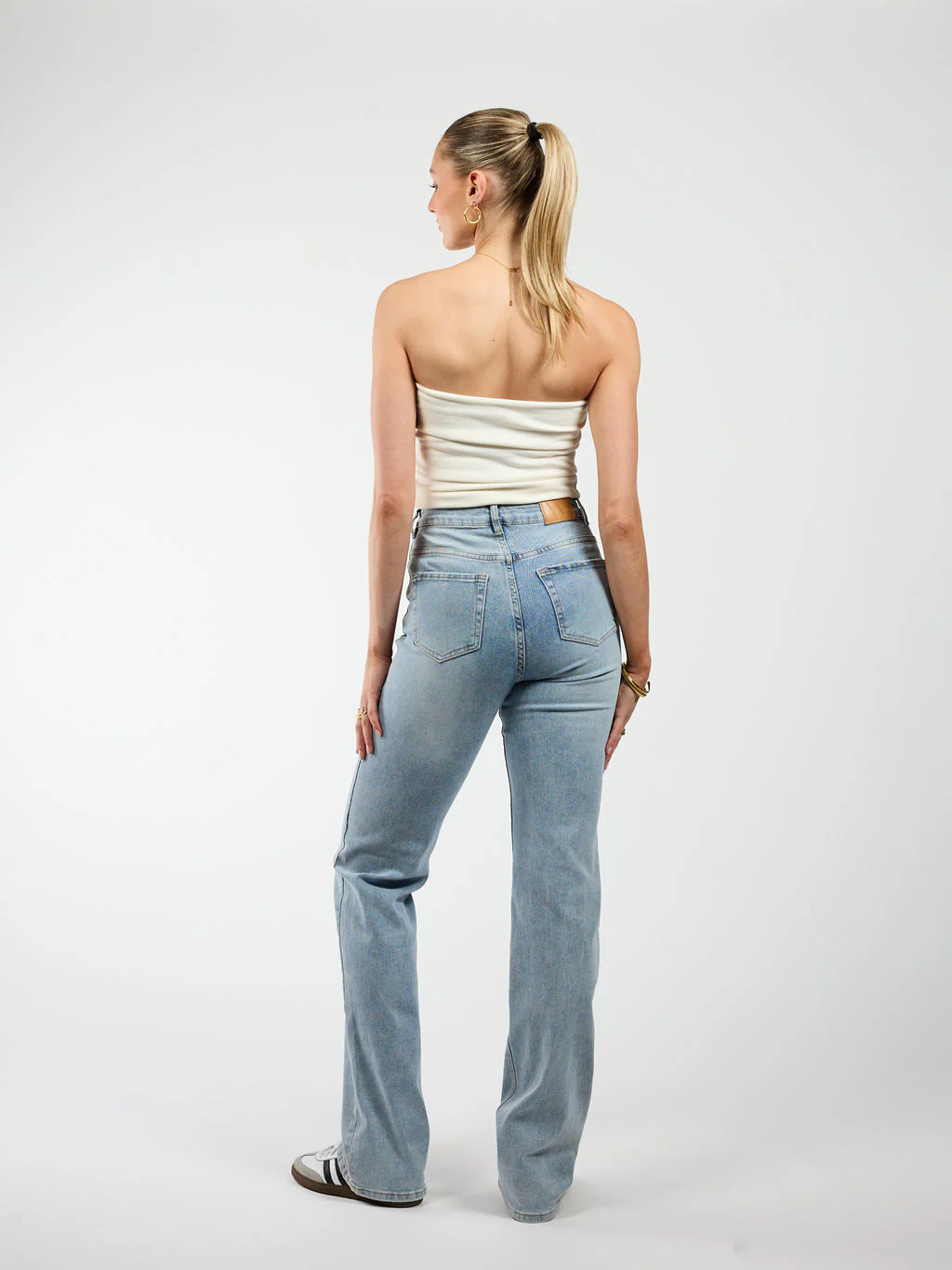Jasmine | Straight Leg Jeans | Blue | Stretch | Tall - Image 5