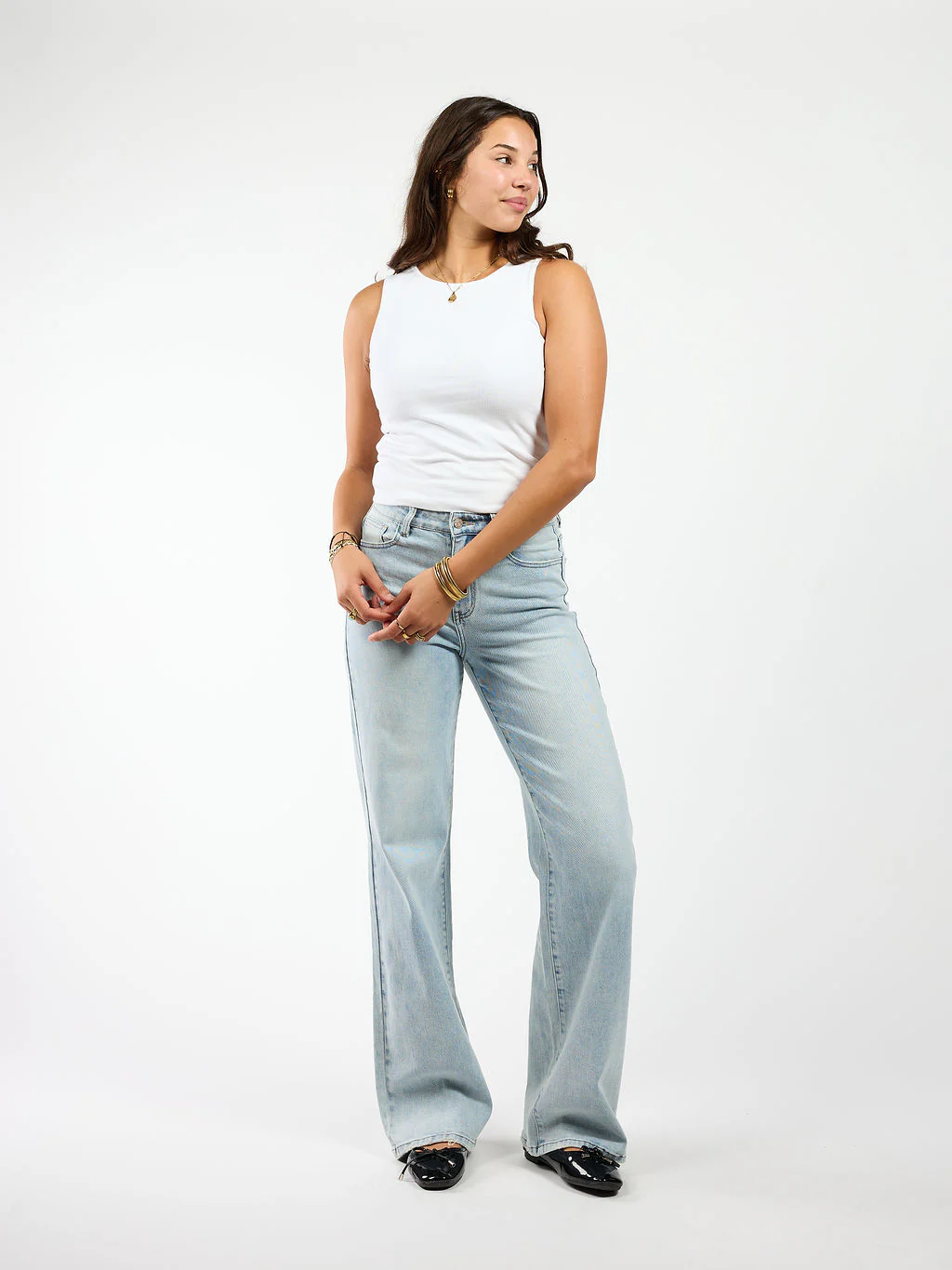 Jenny | Wide Leg Jeans | Stretch | Light blue | Tall - Image 4