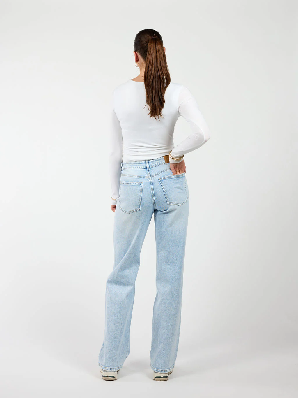 Josie | Mid Waist Jeans | Lichtblauw | Stretch | Tall - Image 5