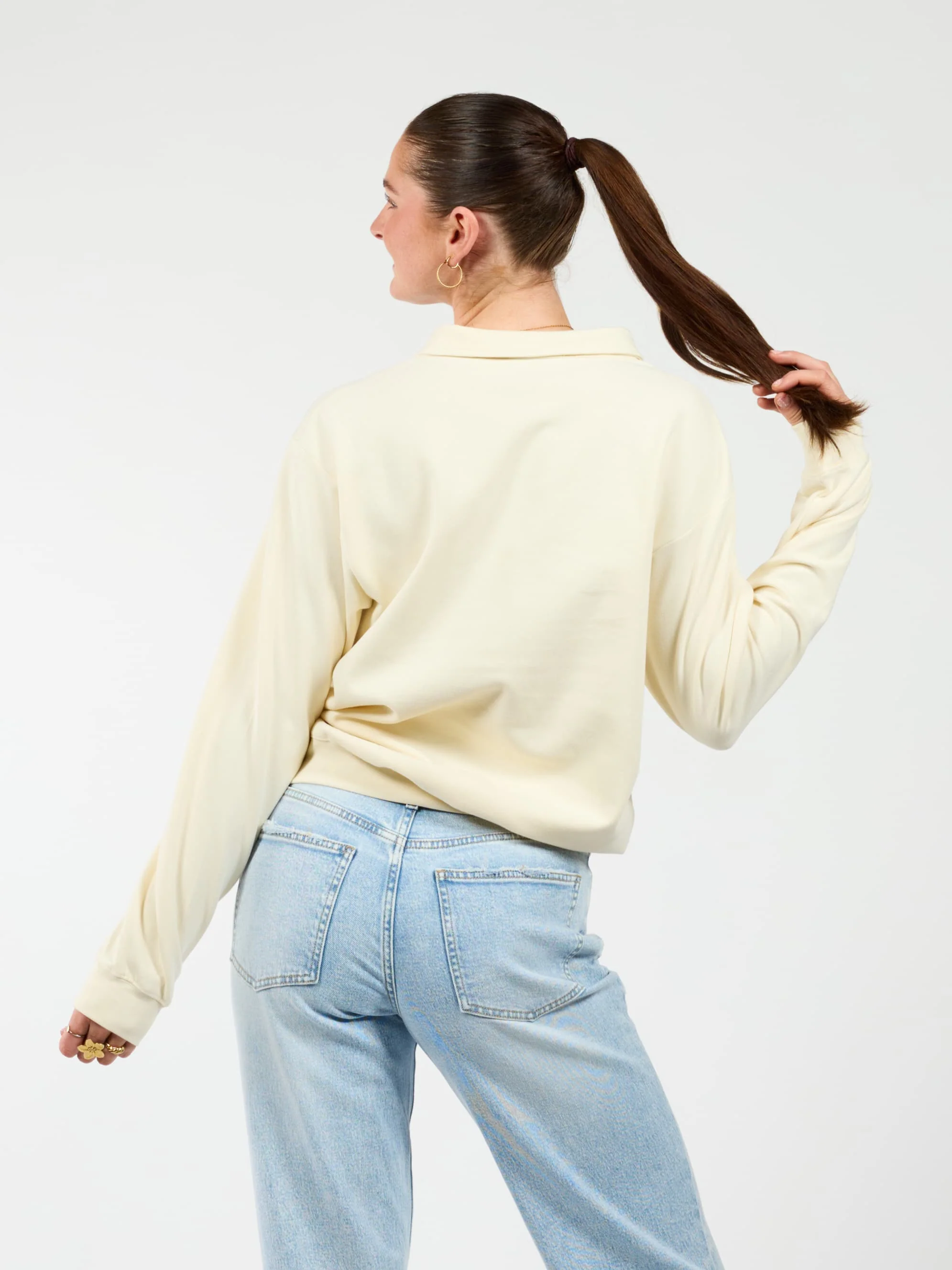 June | Sweater met polokraag | Butter | Tall - Image 6