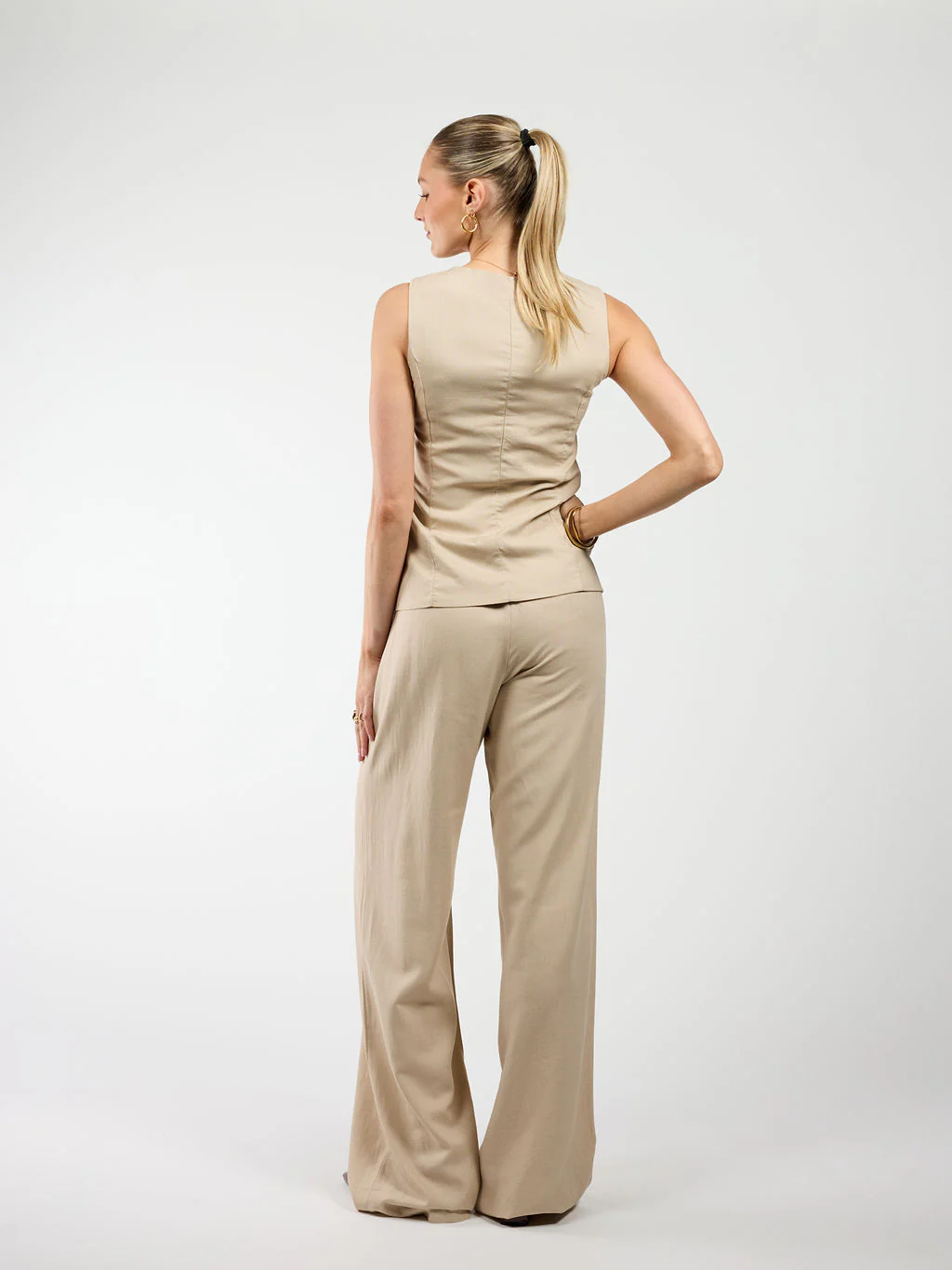 Lauren gilet | Beige | Tall - Image 6