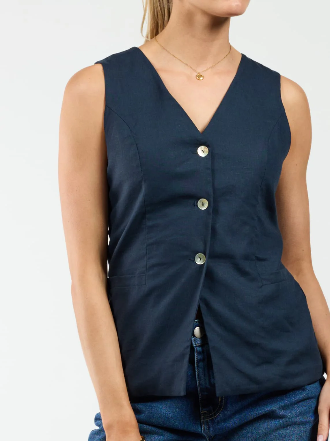 Lauren gilet | Navy | Tall - Image 4