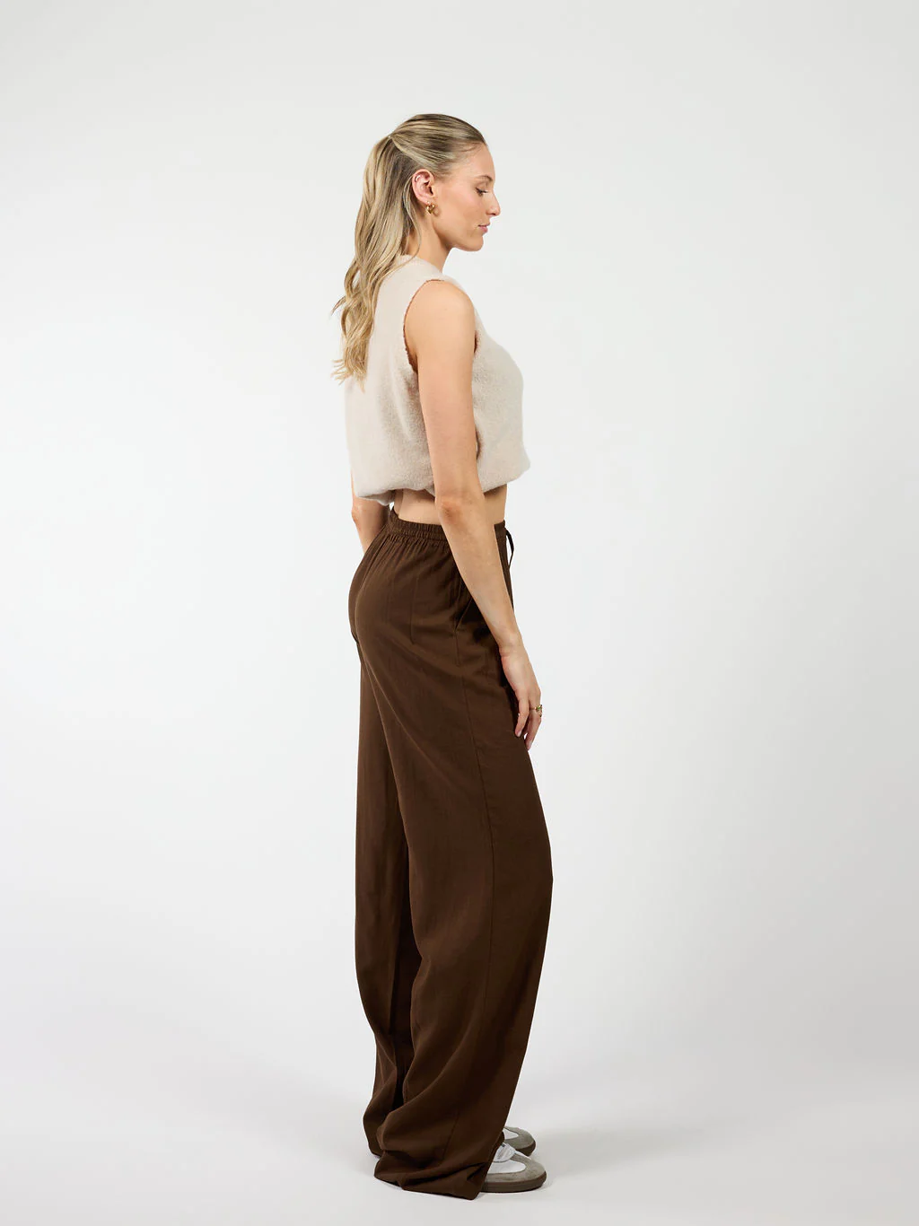 Lauren pants | Linnen | Bruin | Tall - Image 5
