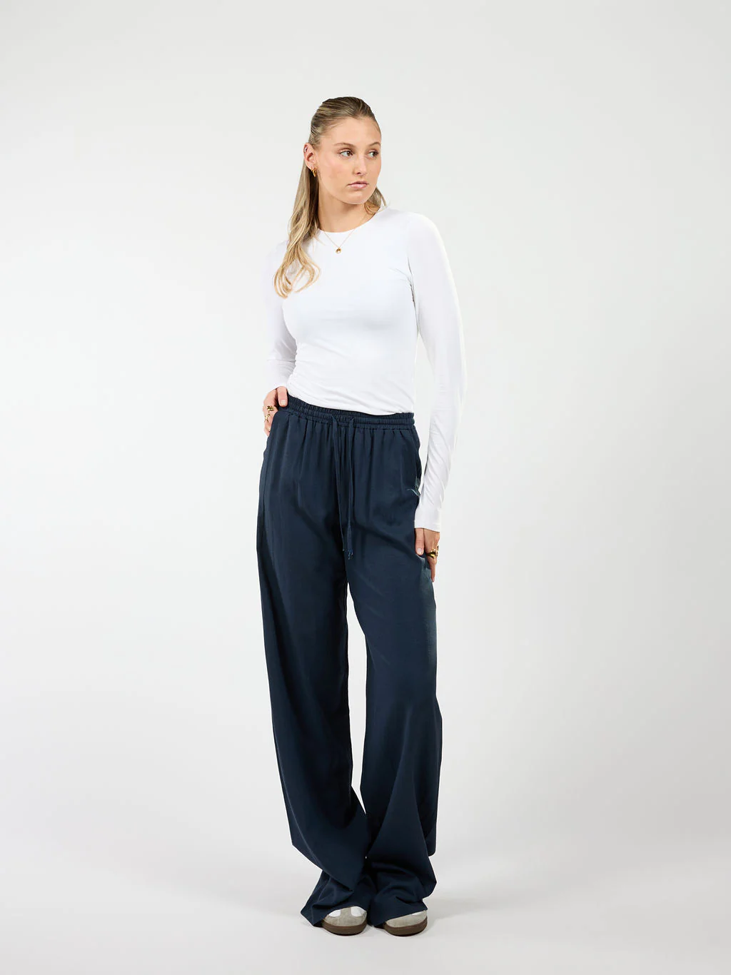 Lauren pants | Linnen | Navy | Tall - Image 3
