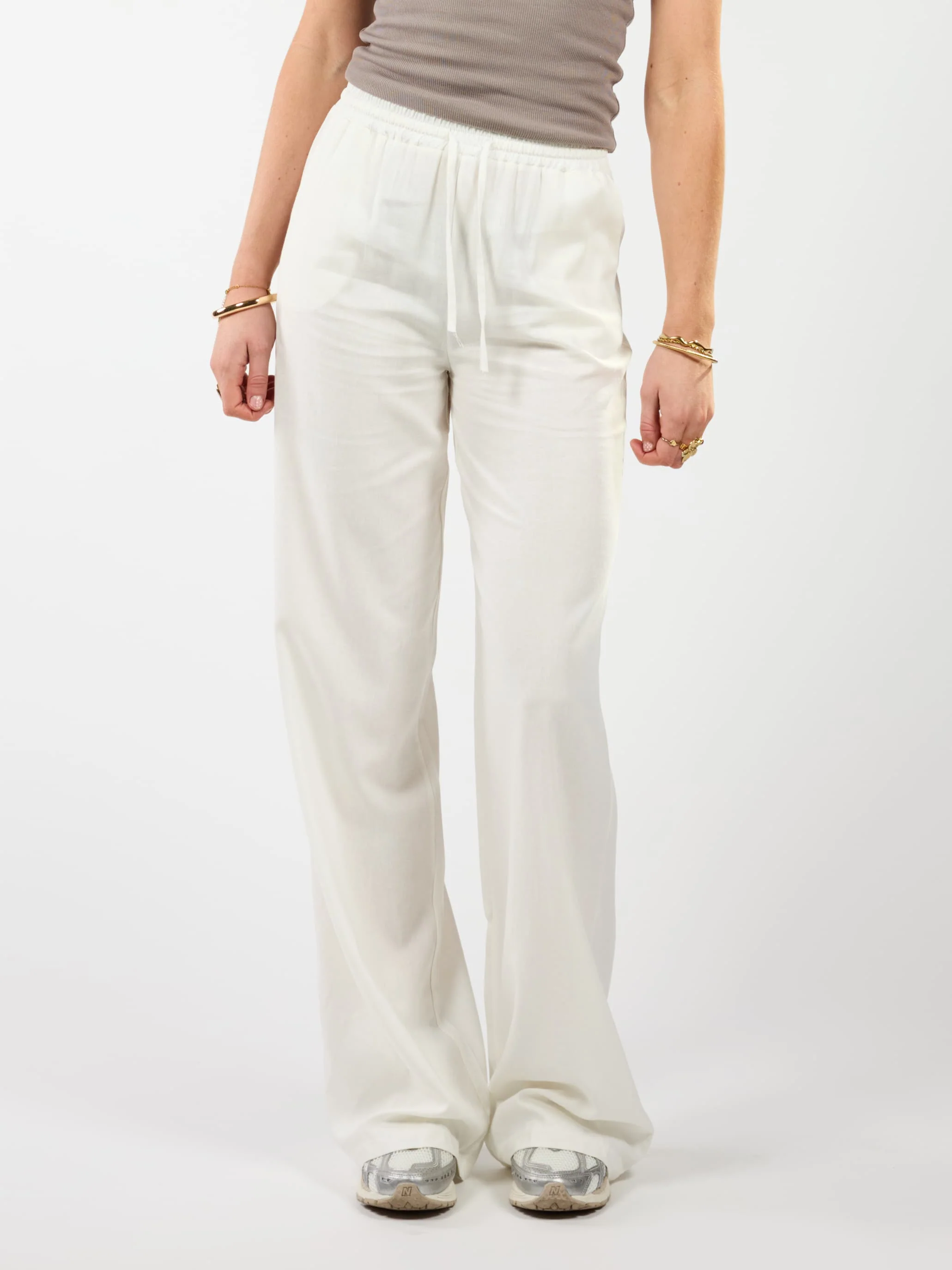 Lauren pants | Linnen | Wit | Tall