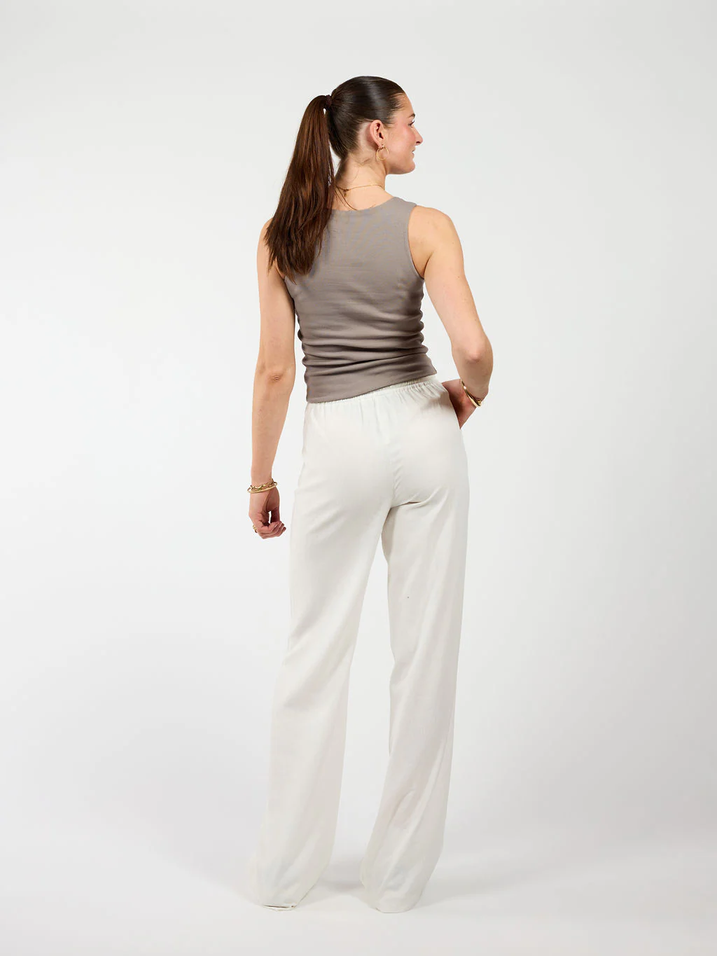 Lauren pants | Linnen | Wit | Tall - Image 6