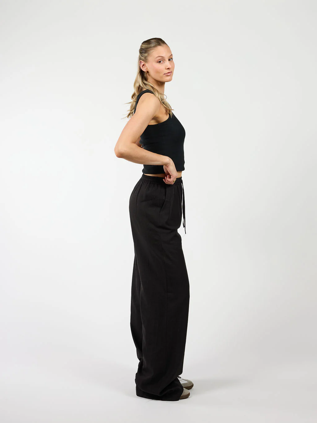 Lauren pants | Linnen | Zwart | Tall - Image 6